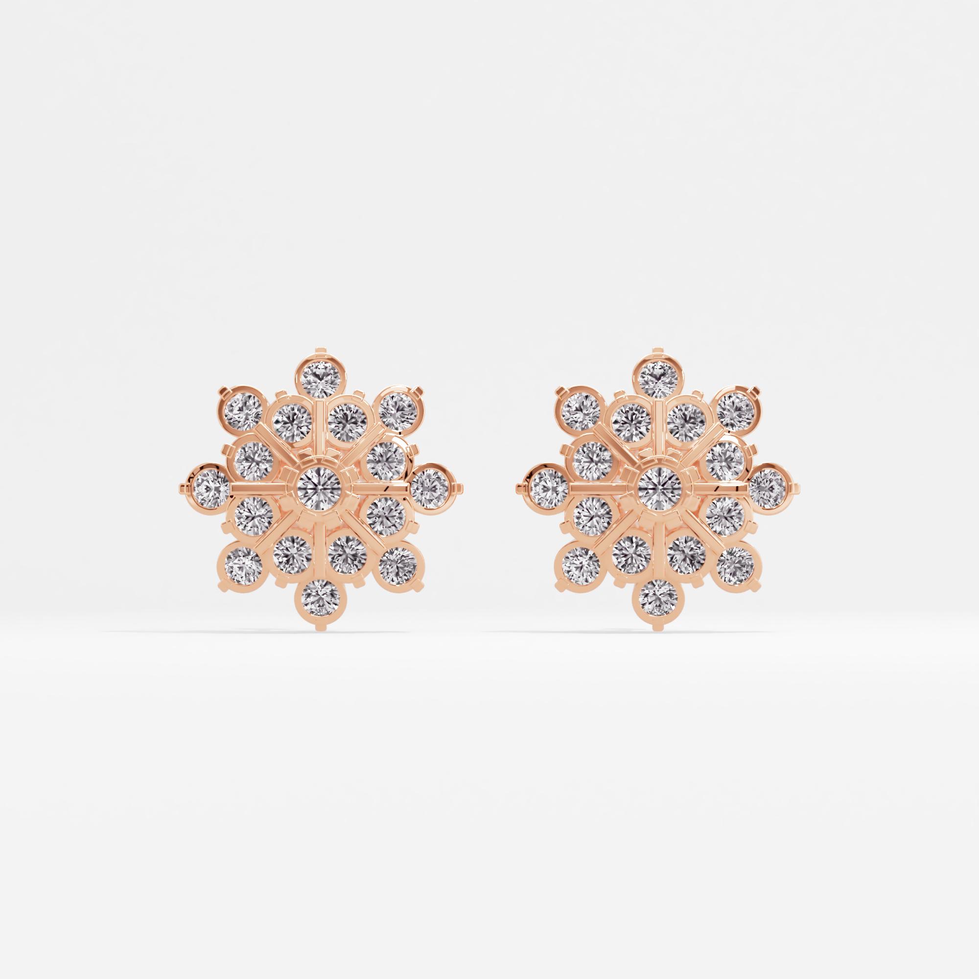 Charming Grace Cluster Stud Earrings