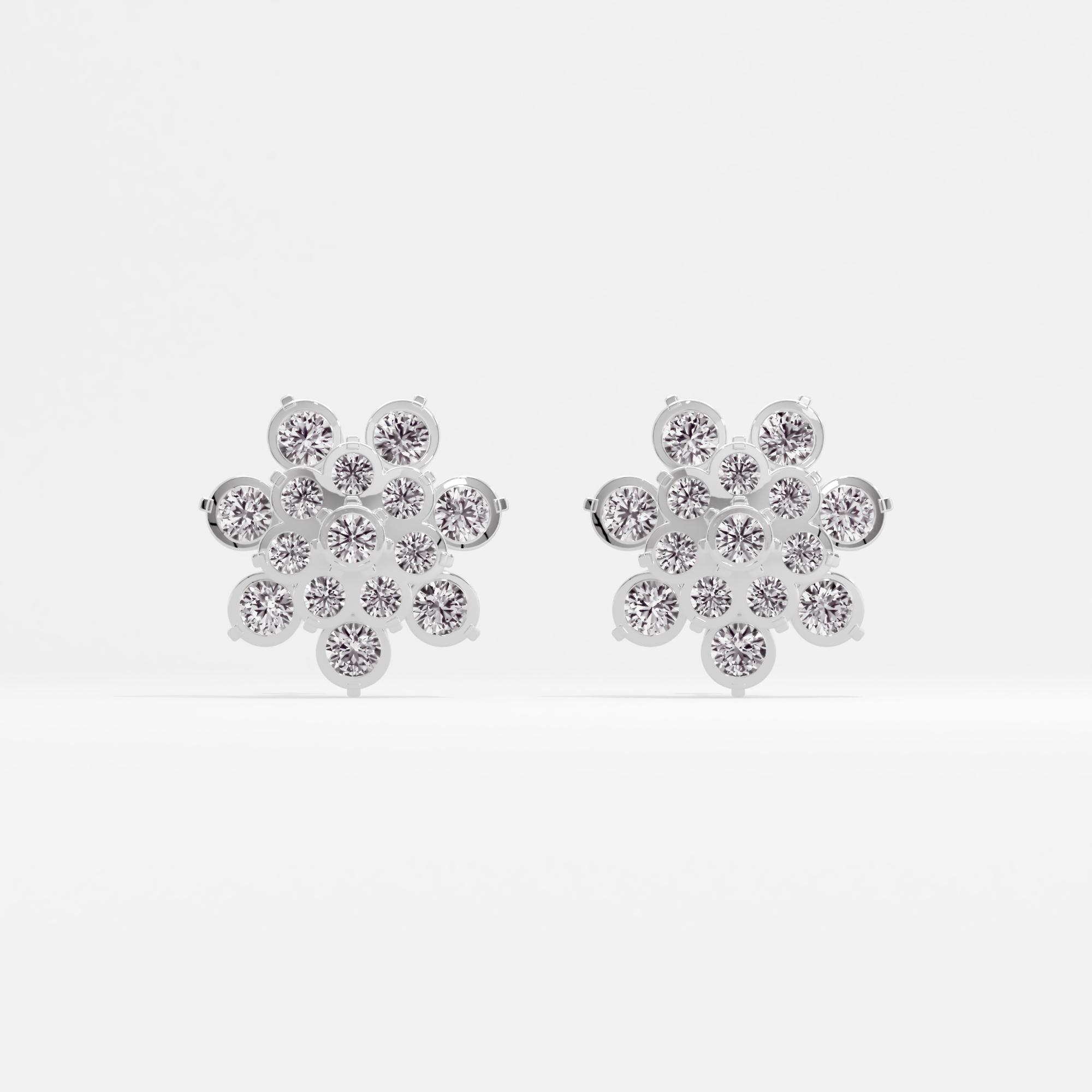 Ancestral Gleam Cluster Stud Earrings
