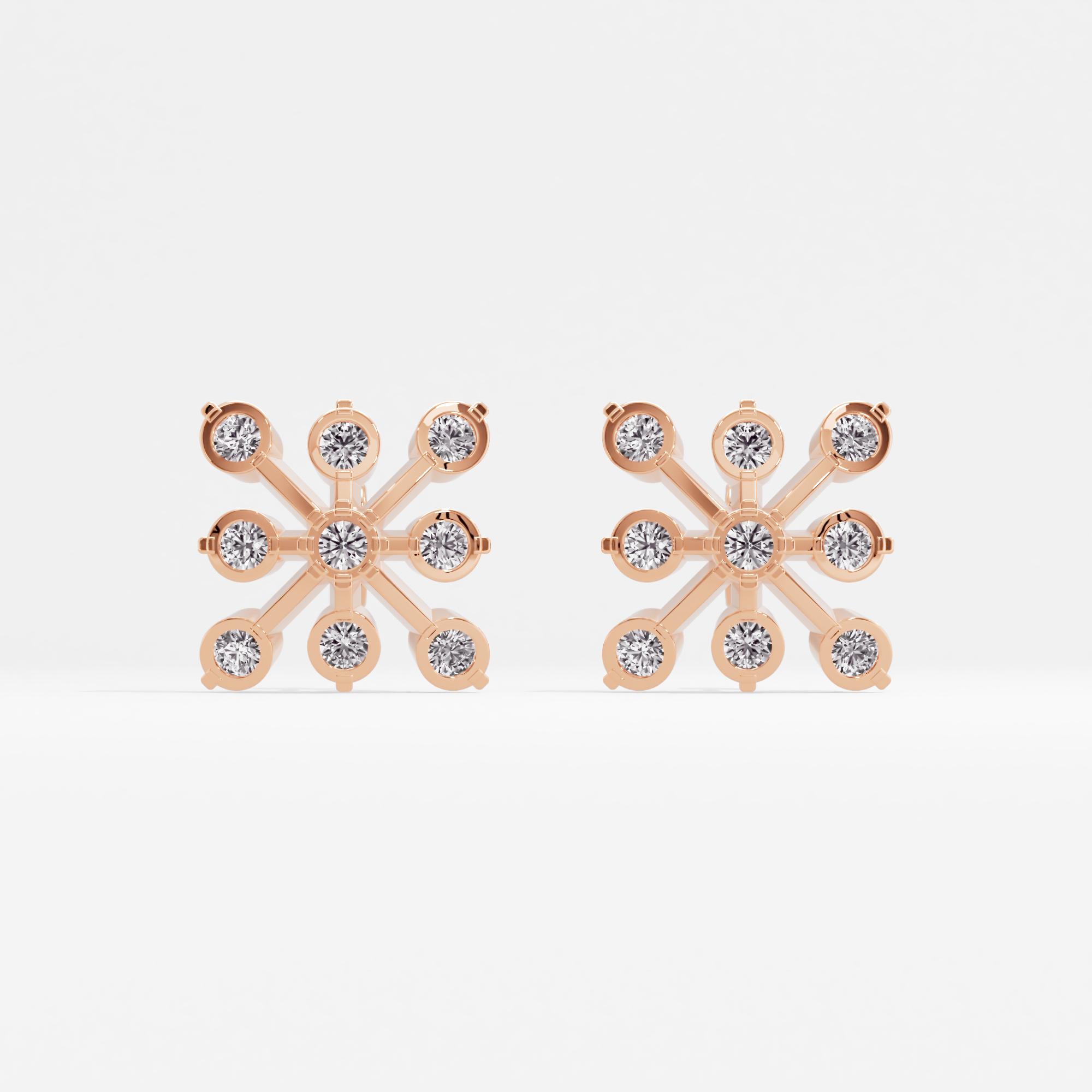 Regal Showstopper Cluster Stud Earrings