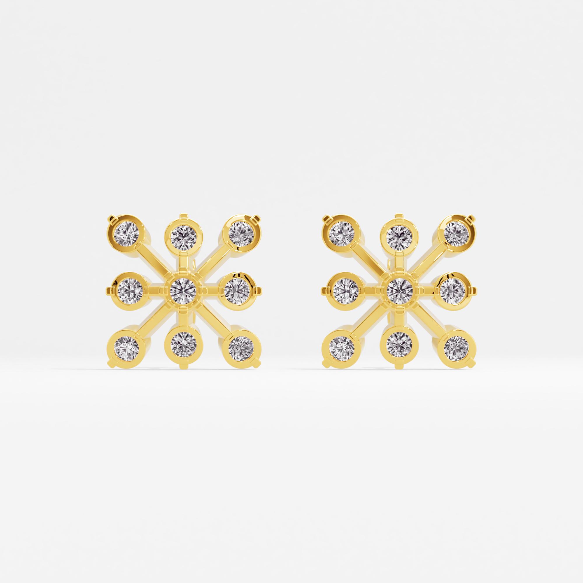 Regal Showstopper Cluster Stud Earrings