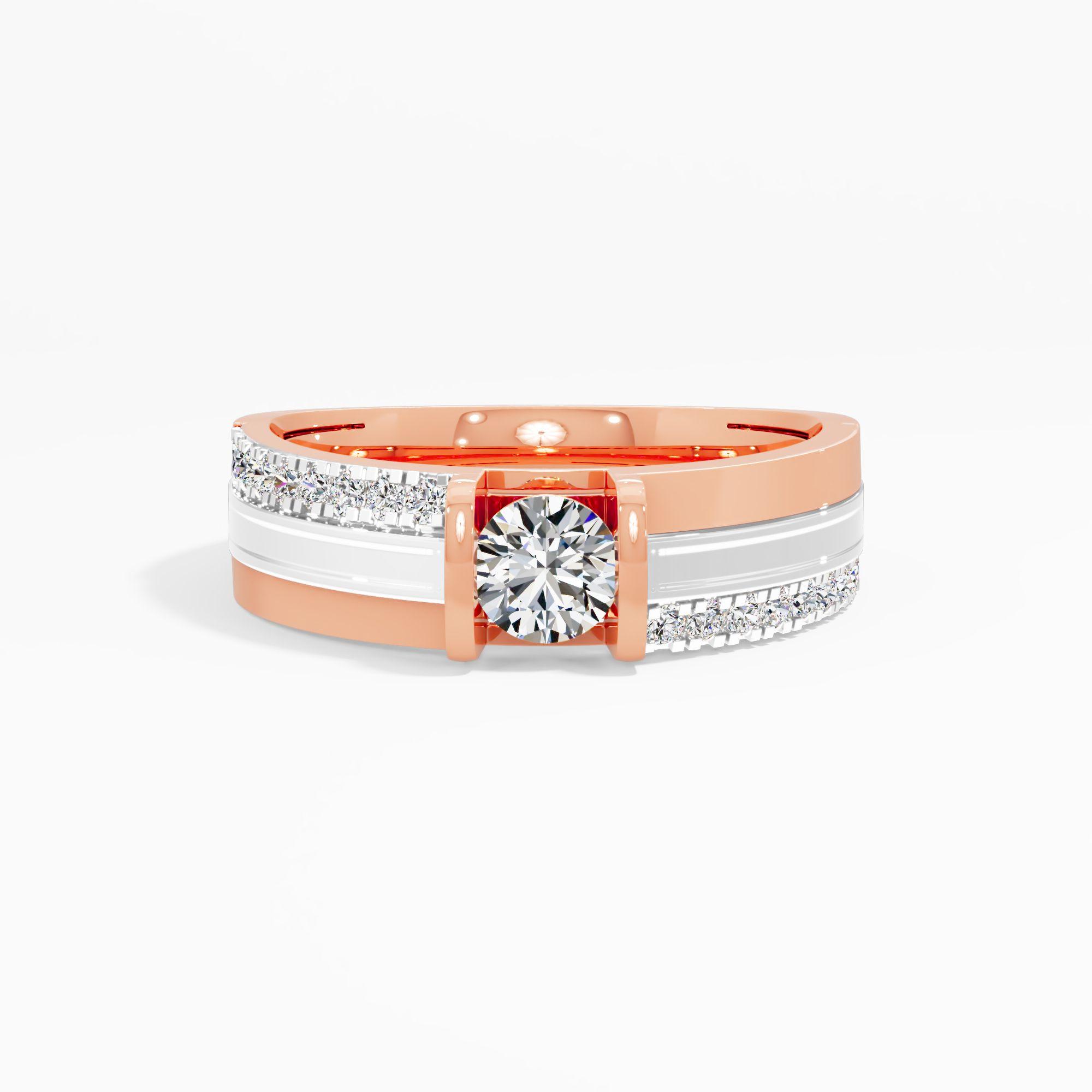 Vanguard Dual-Line Diamond Ring