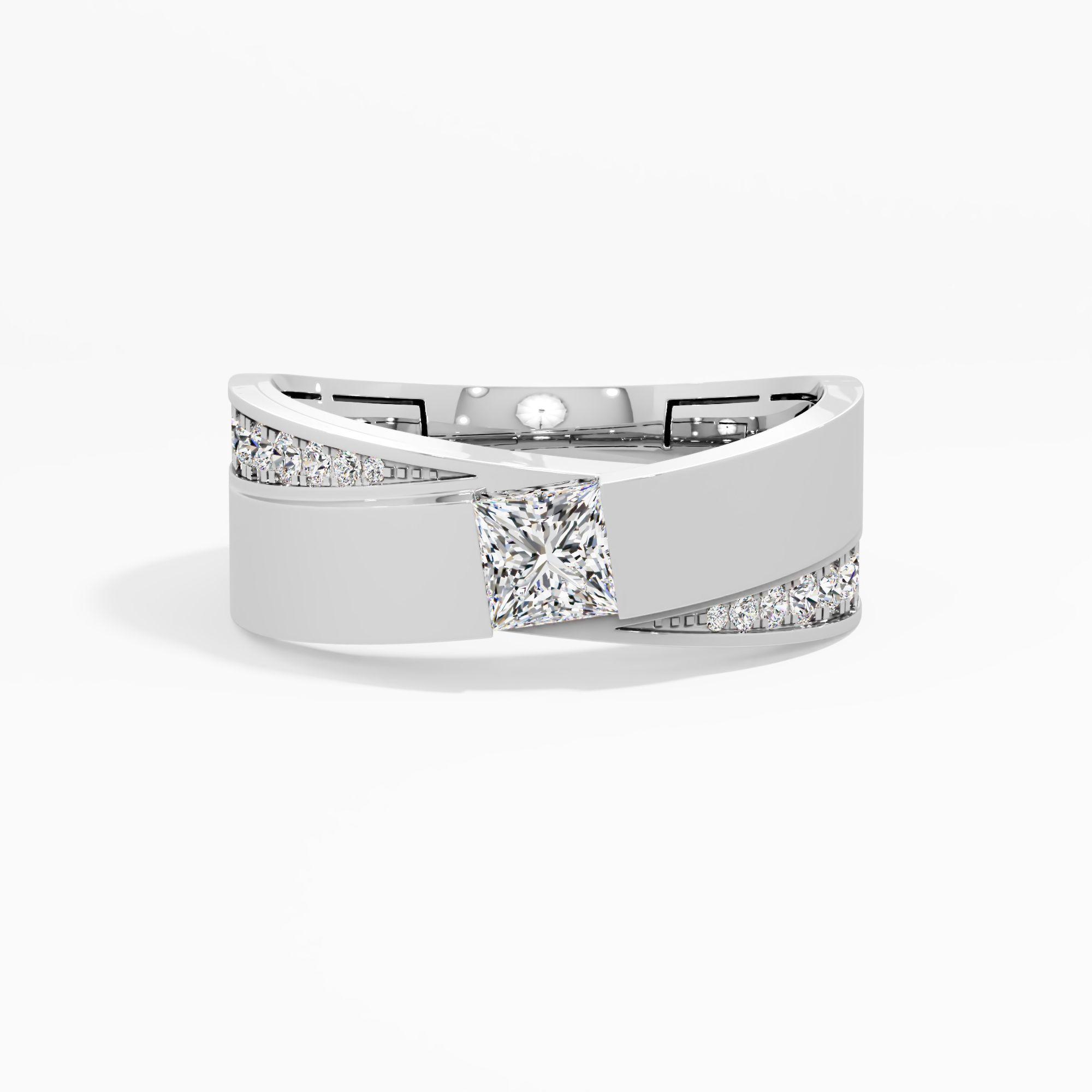 Titan Crosscut Diamond Ring