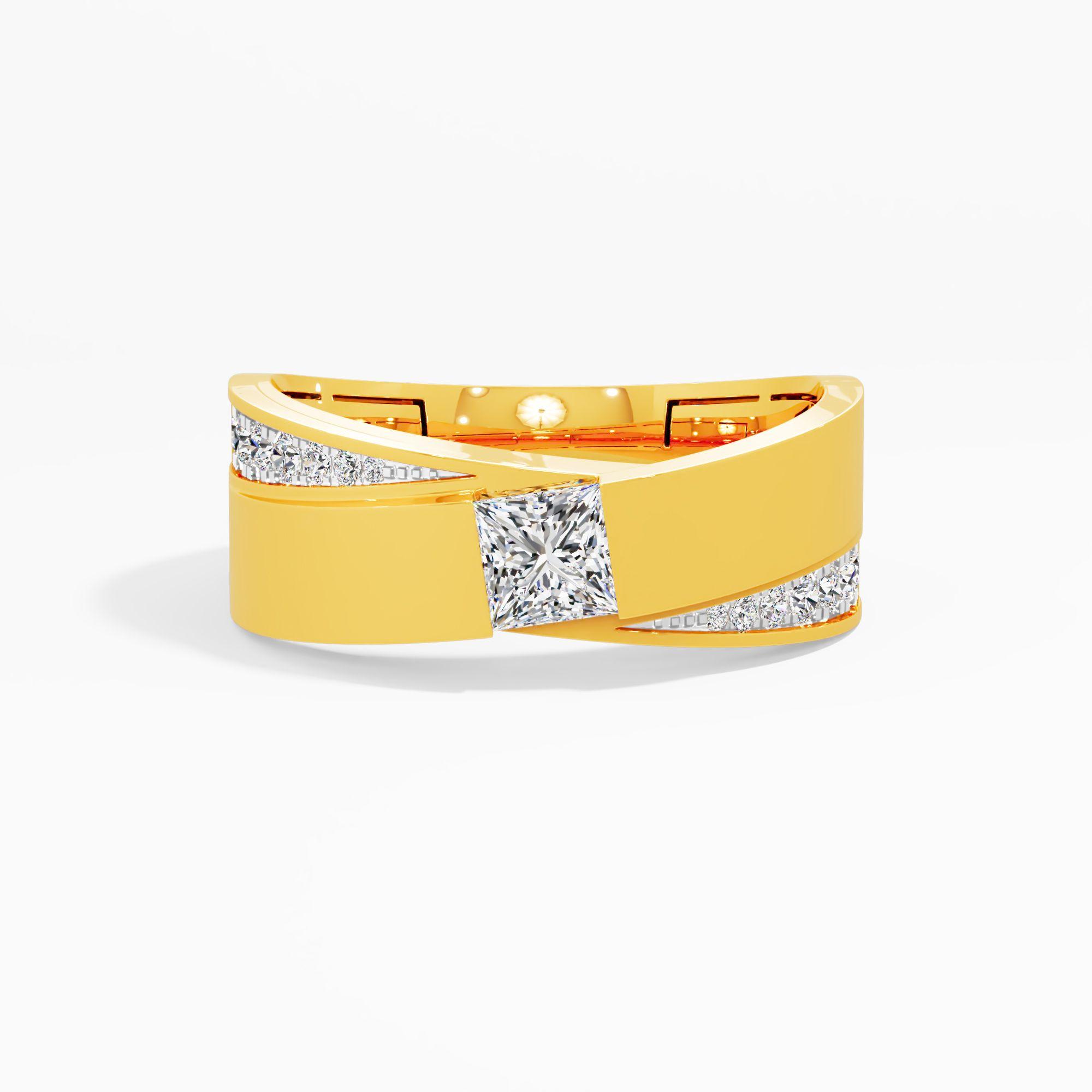 Titan Crosscut Diamond Ring