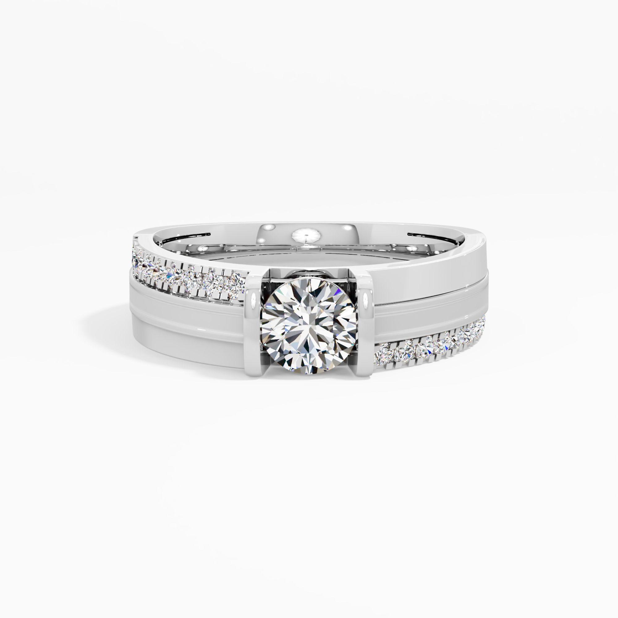 Helix Crest Diamond Ring