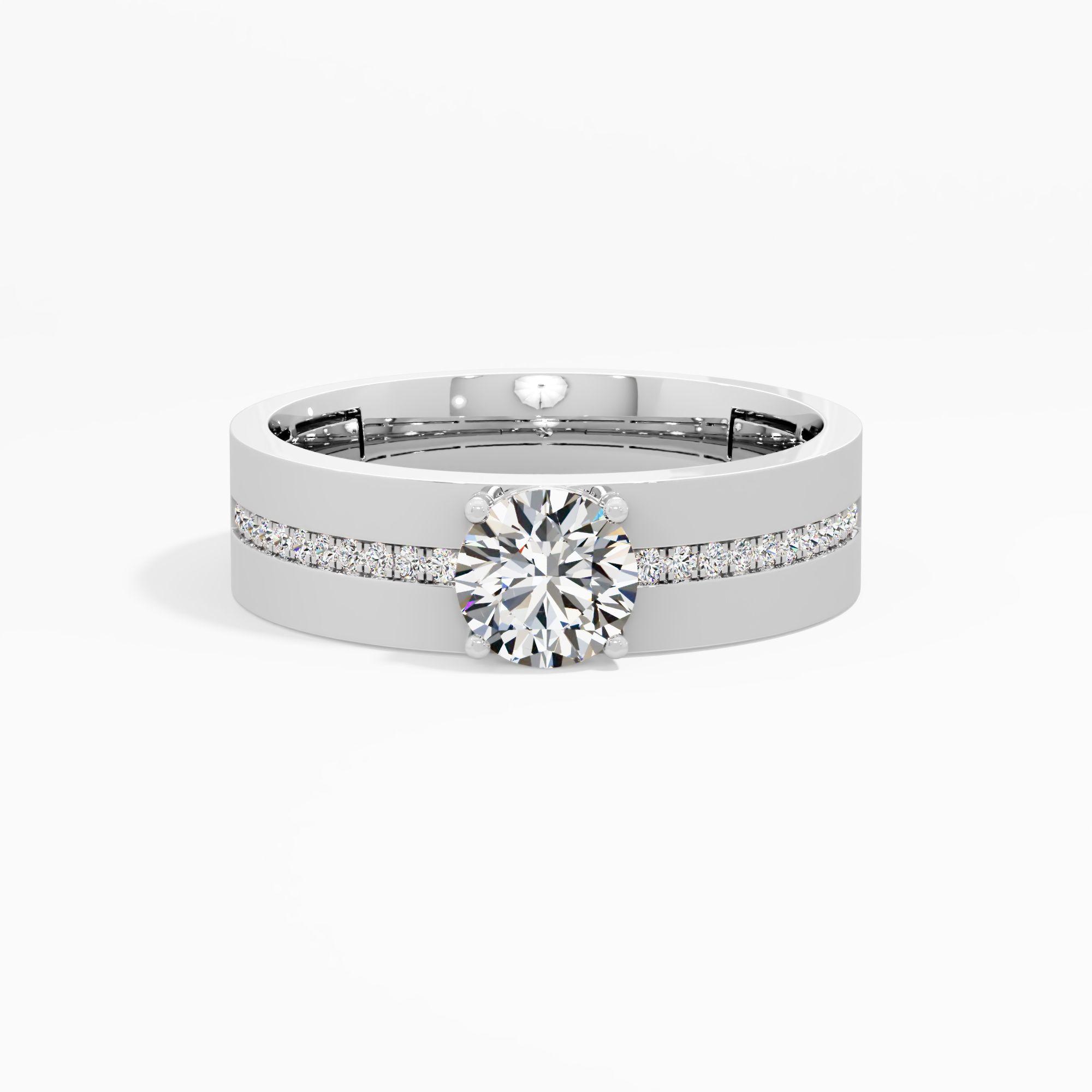Solstice Axis Diamond Ring