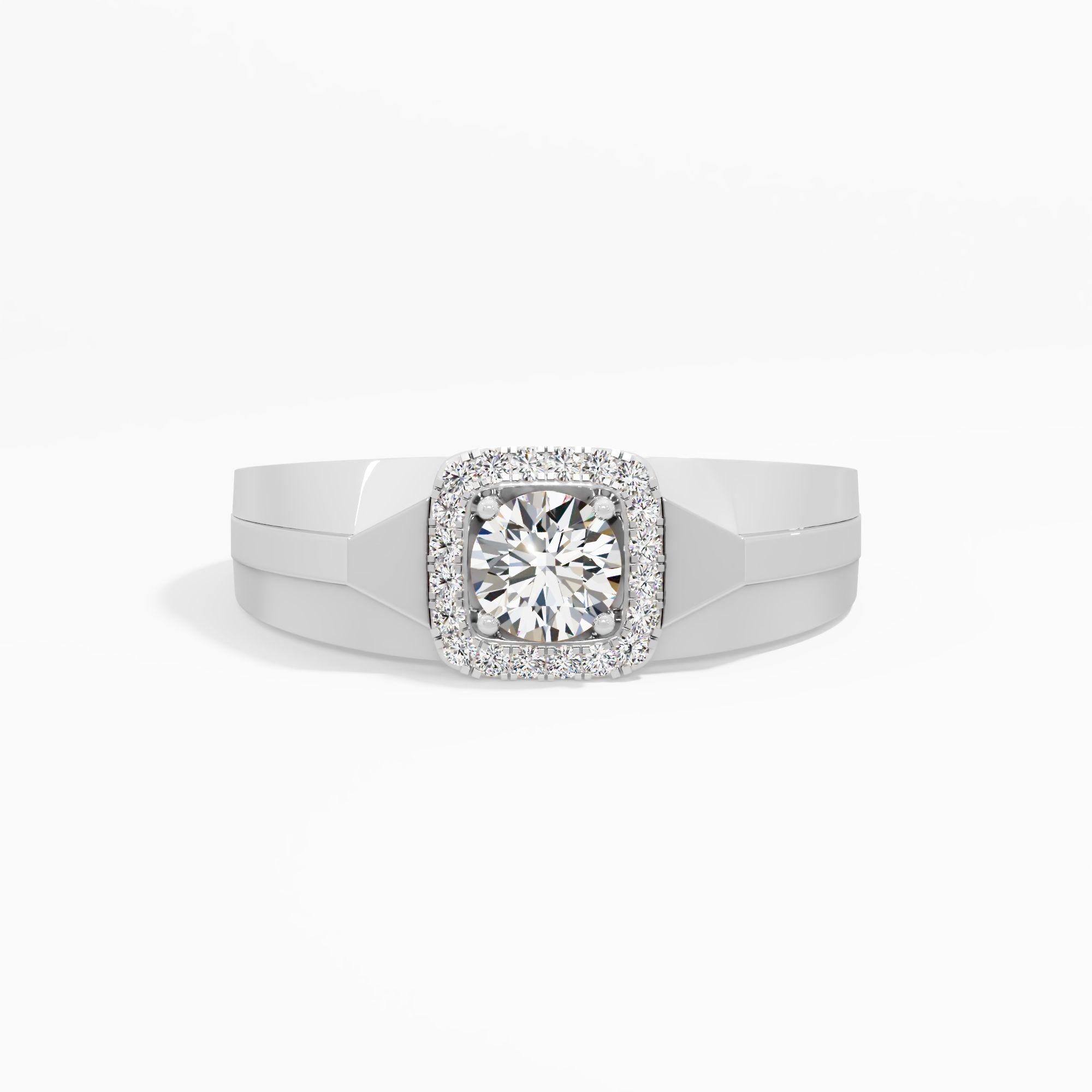 Aurora Cushion Halo Ring