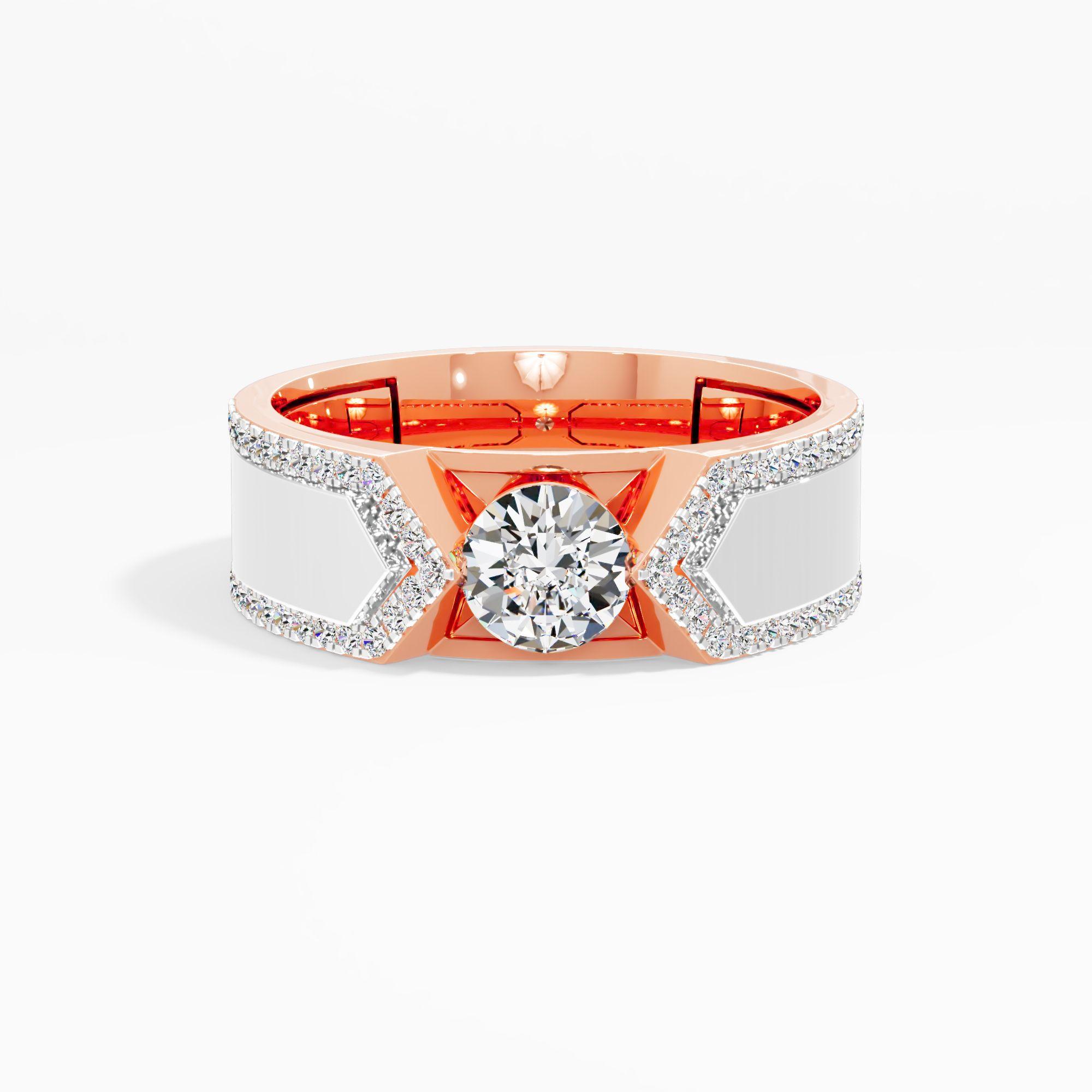 Eclipse Crest Solitaire Ring