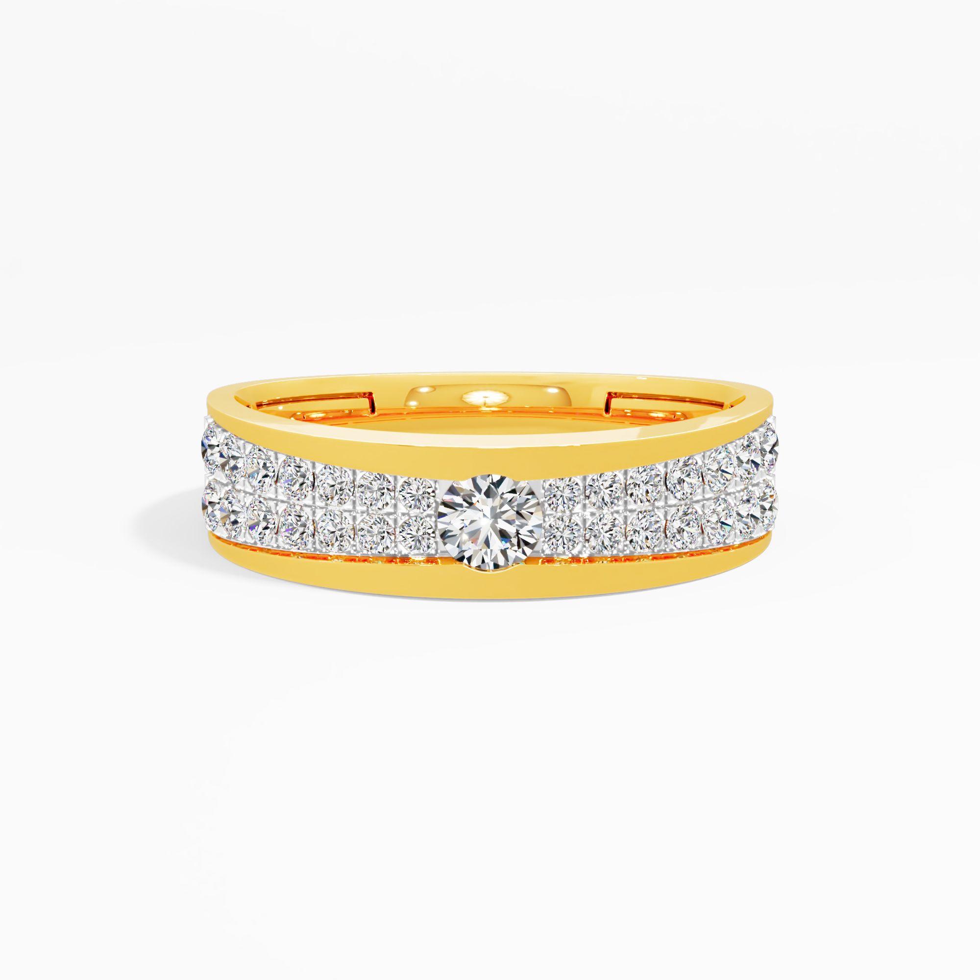 Royal Barge Solitaire Diamond Ring