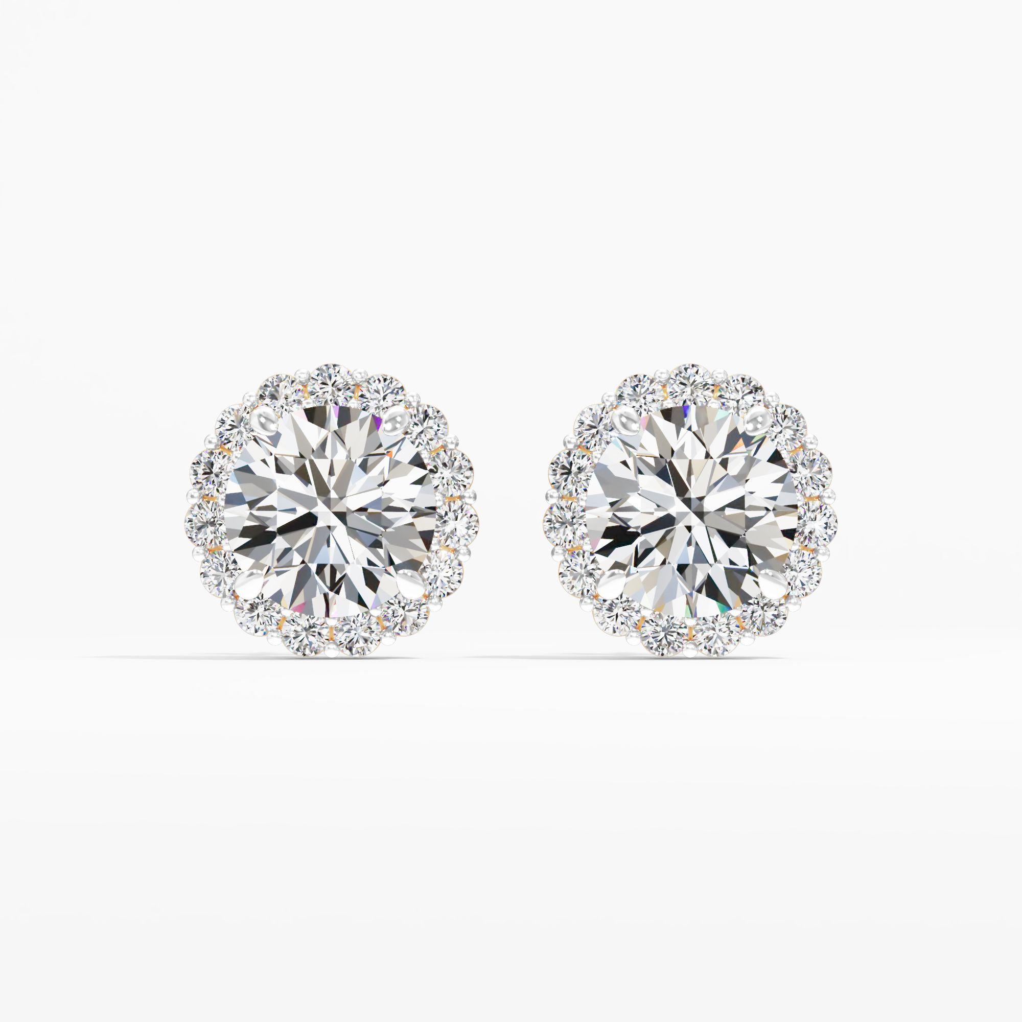 Ivy Trace Solitaire Stud Earring