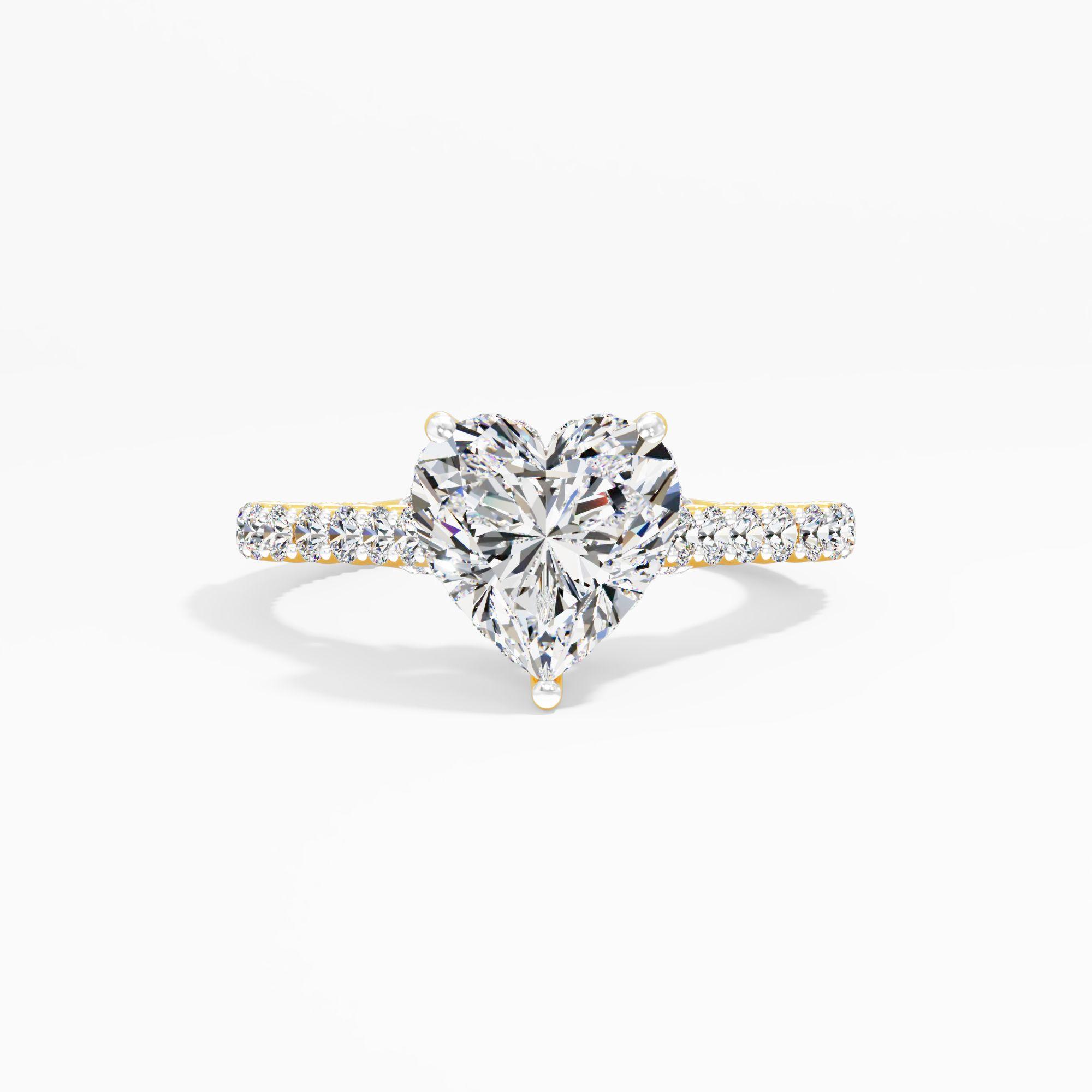 Blush Halo Solitaire Engagement Ring