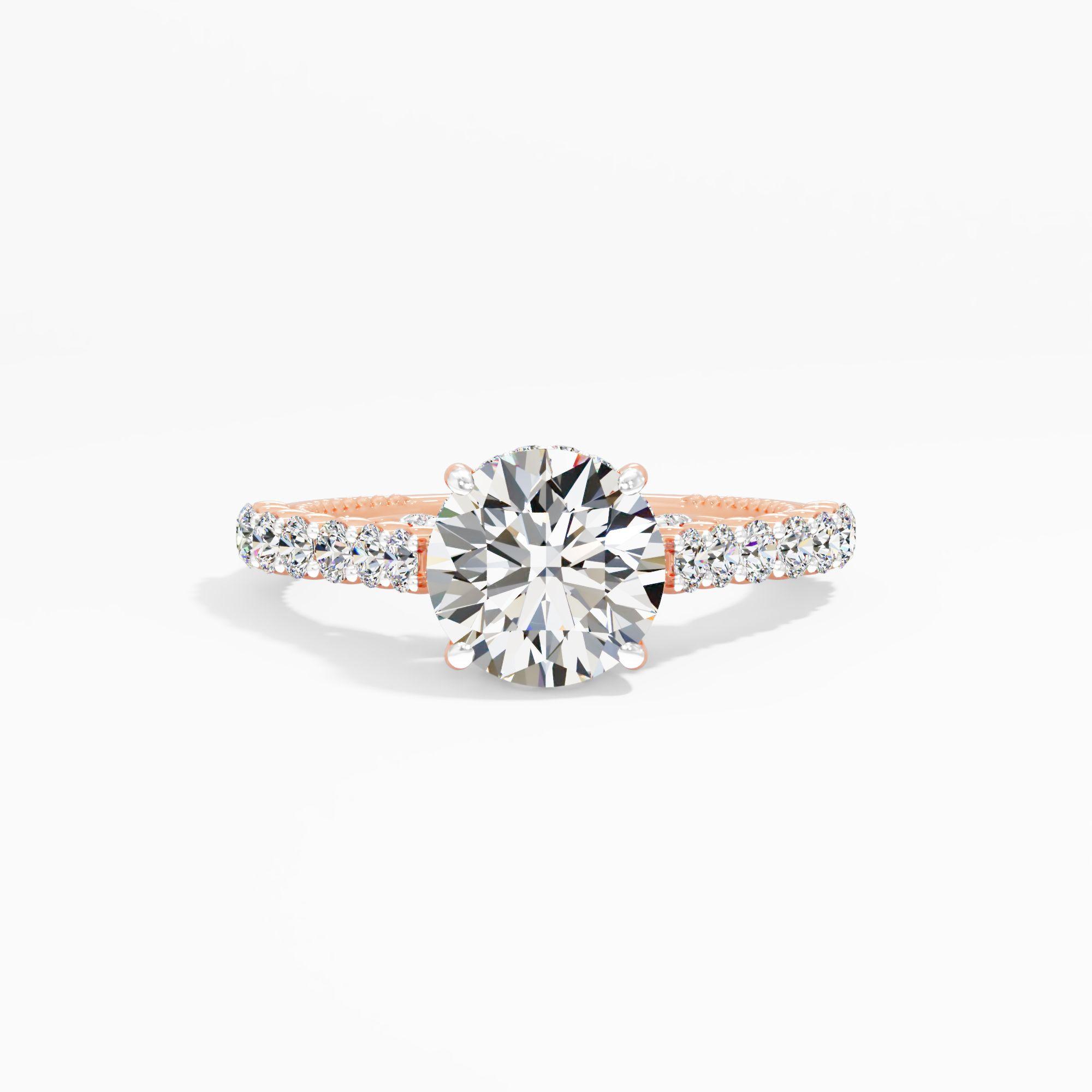 Blush Halo Solitaire Engagement Ring