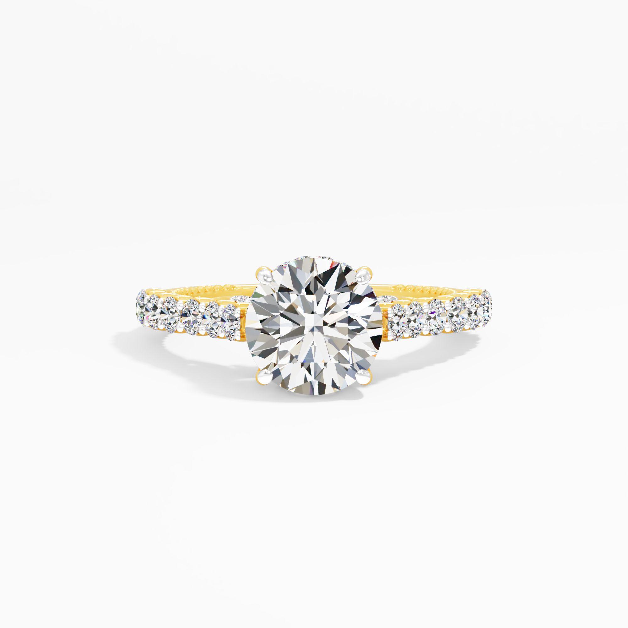 Blush Halo Solitaire Engagement Ring