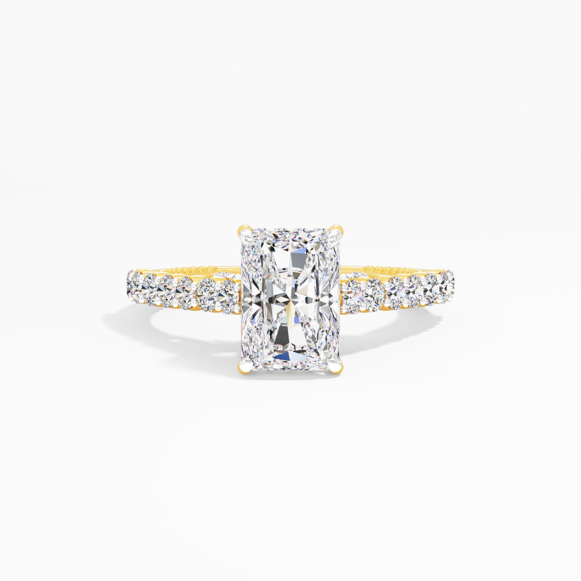 Blush Halo Solitaire Engagement Ring