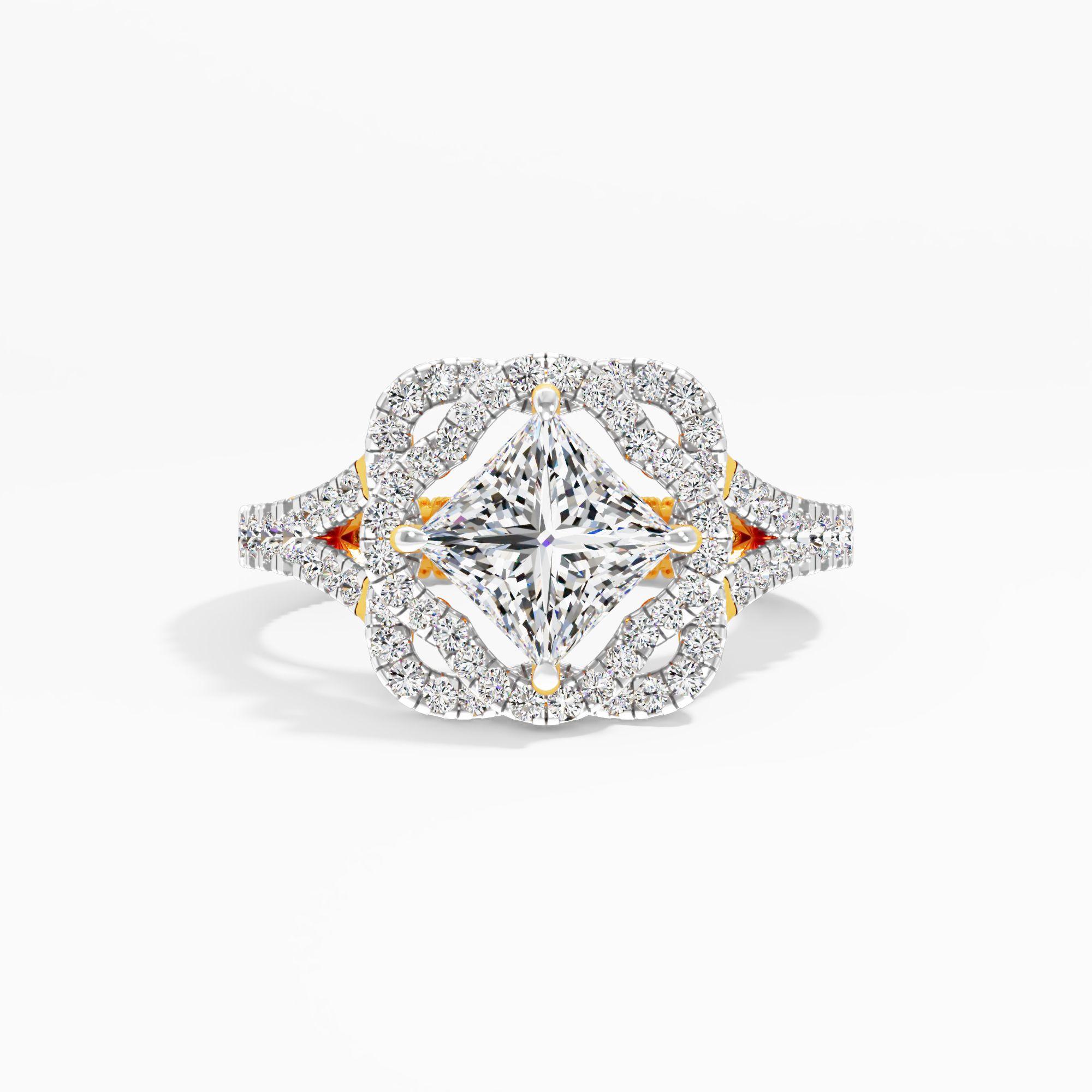 Cloud Serenade Solitaire Engagement Ring
