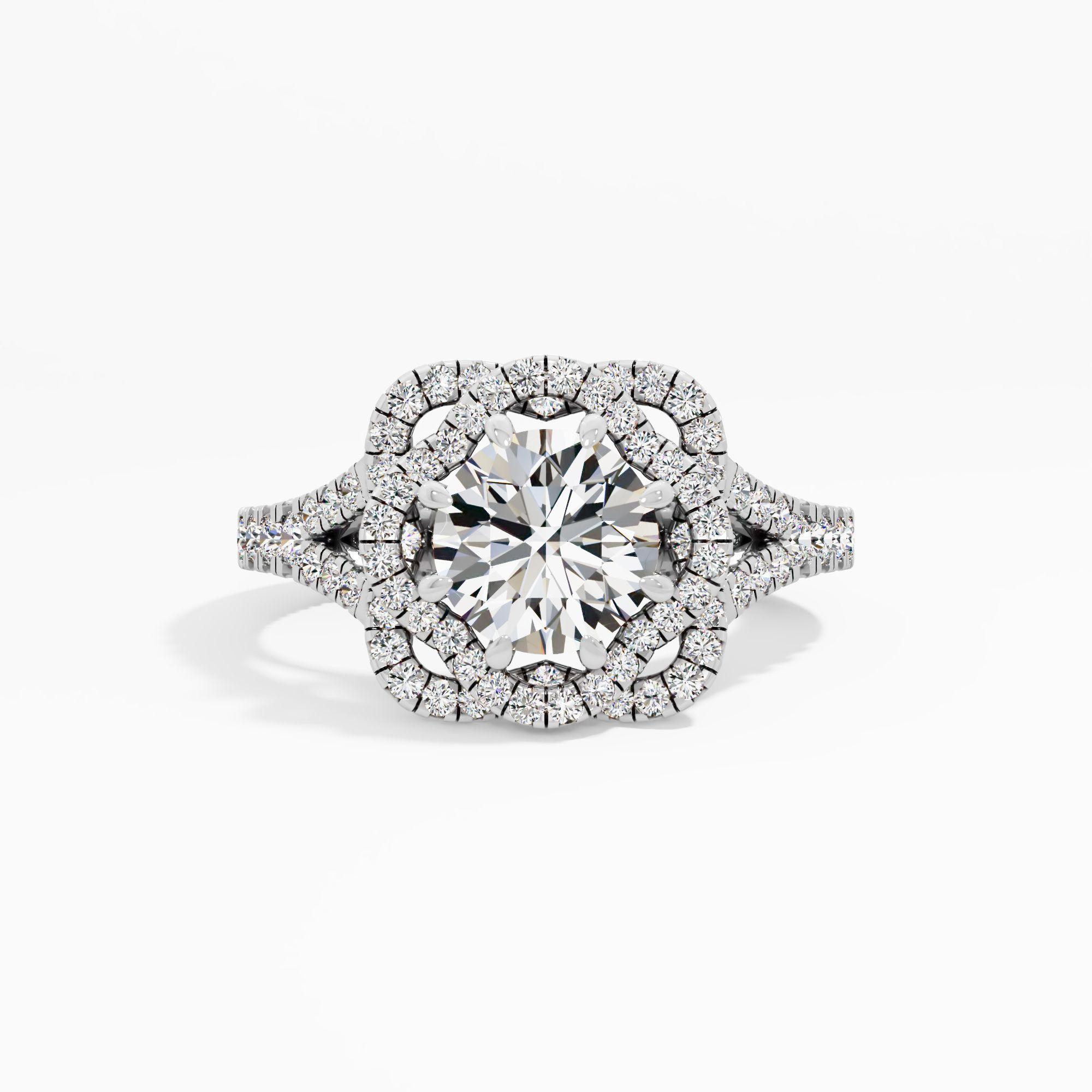 Cloud Serenade Solitaire Engagement Ring