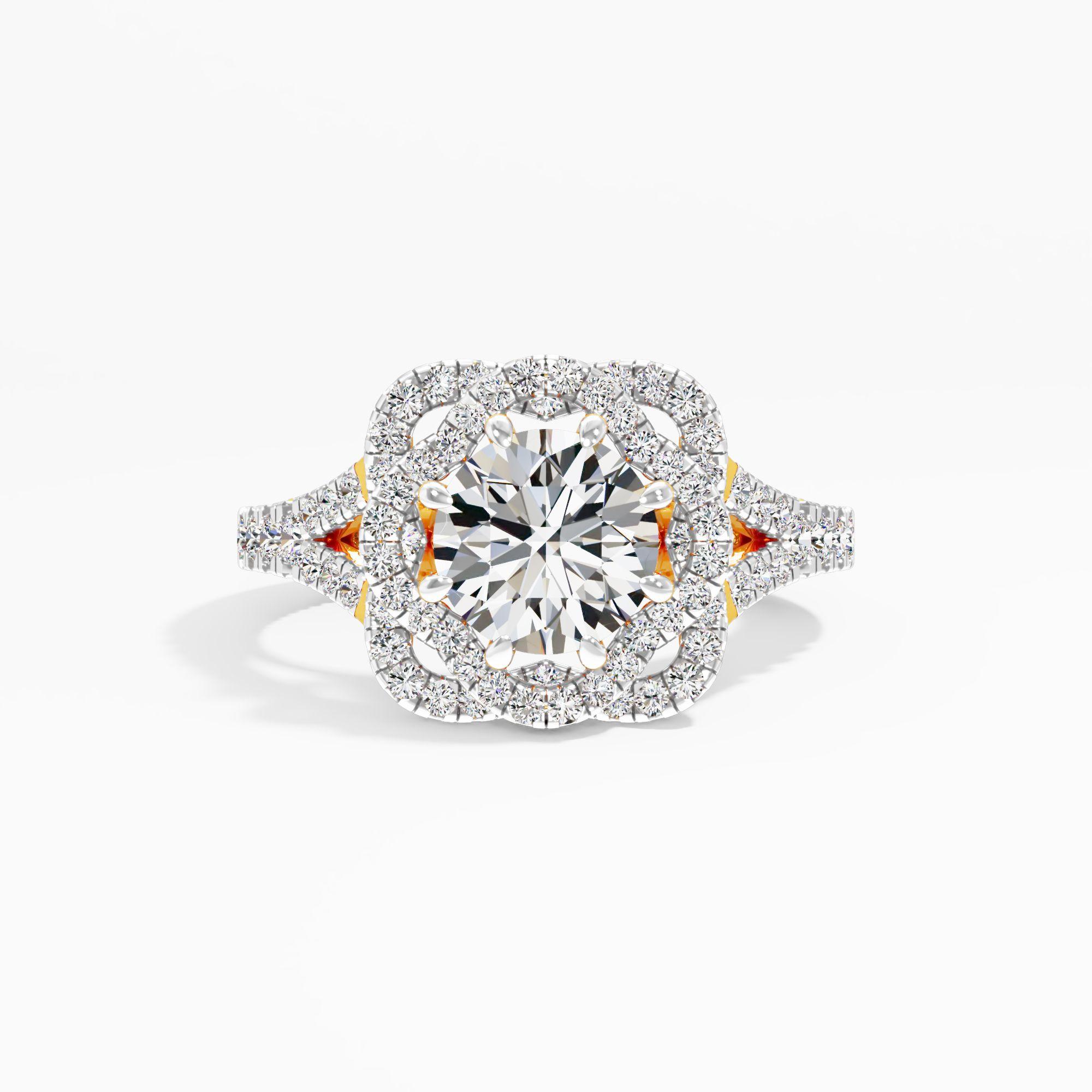 Cloud Serenade Solitaire Engagement Ring