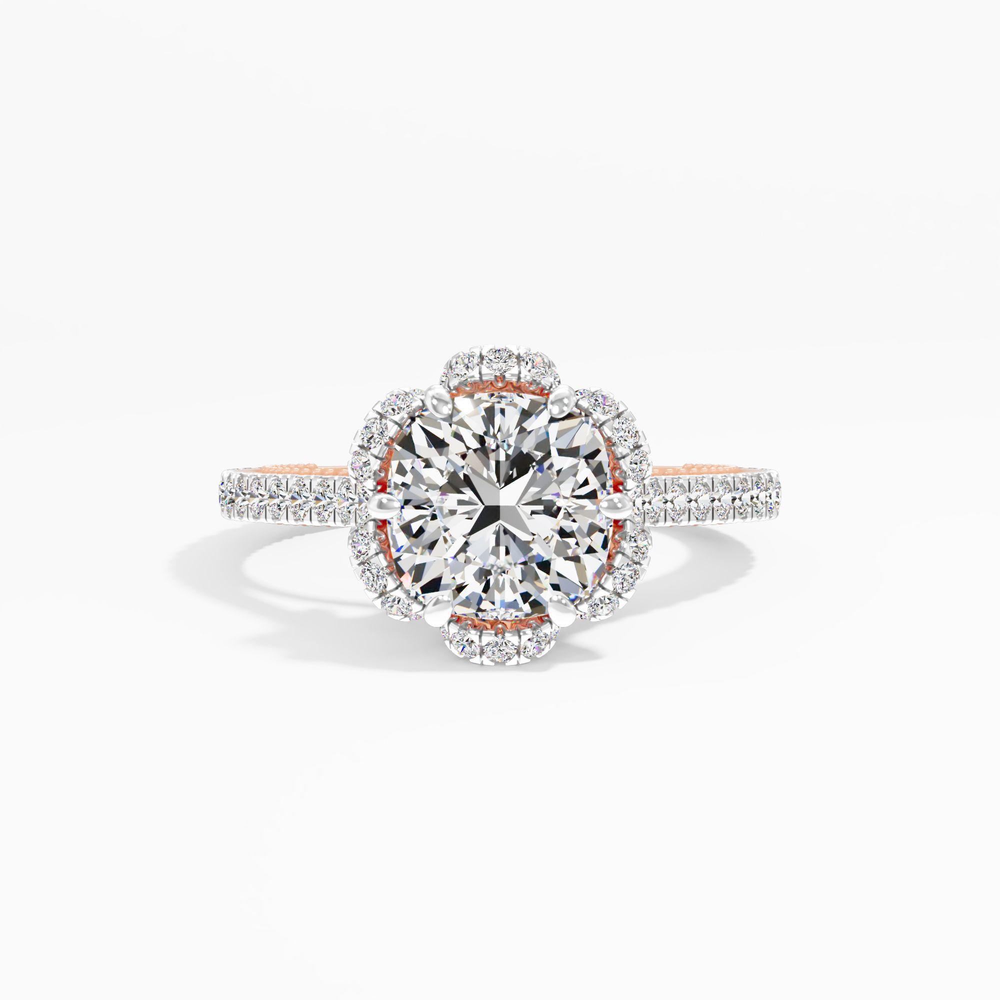Honeytrace Bloom Solitaire Engagement Ring