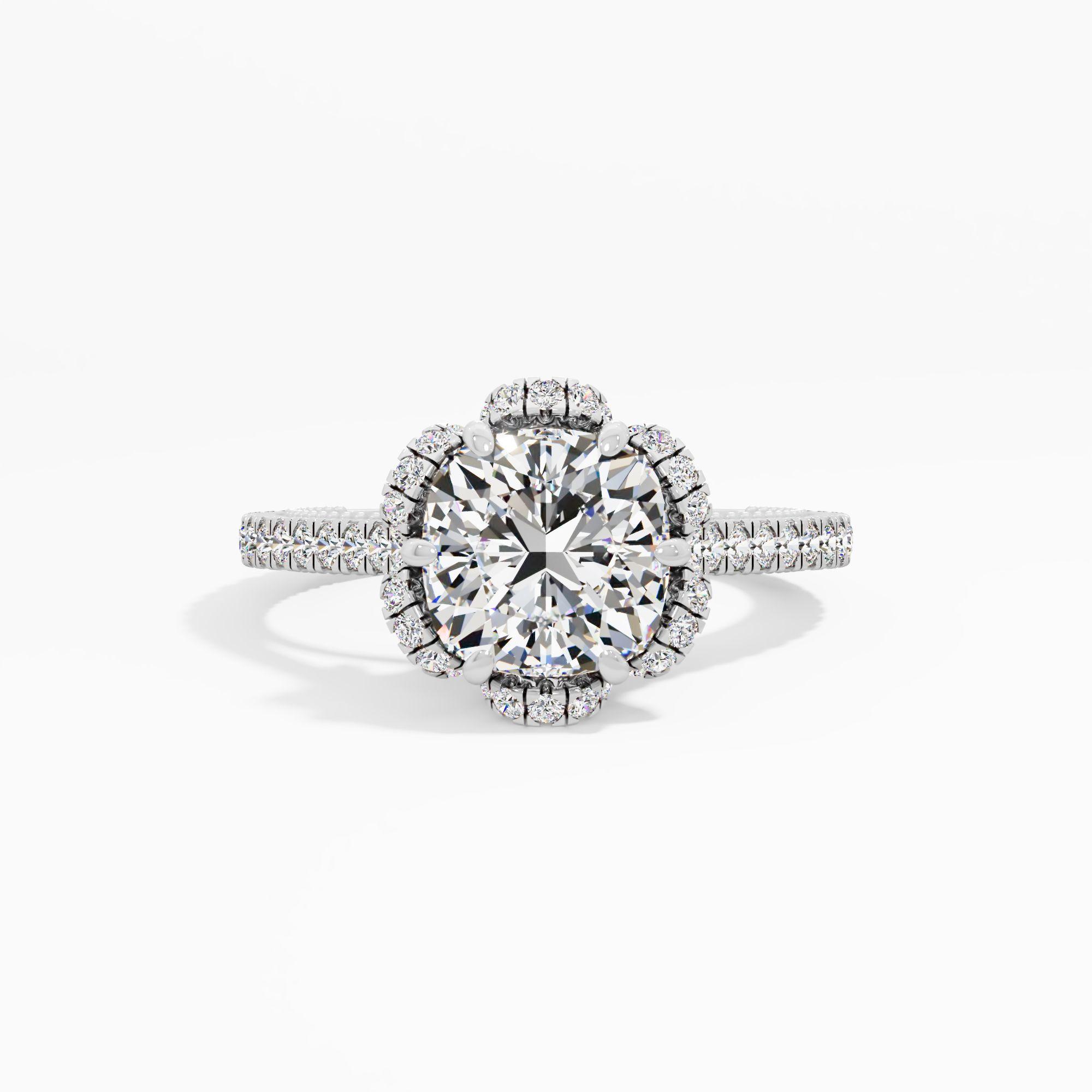 Honeytrace Bloom Solitaire Engagement Ring