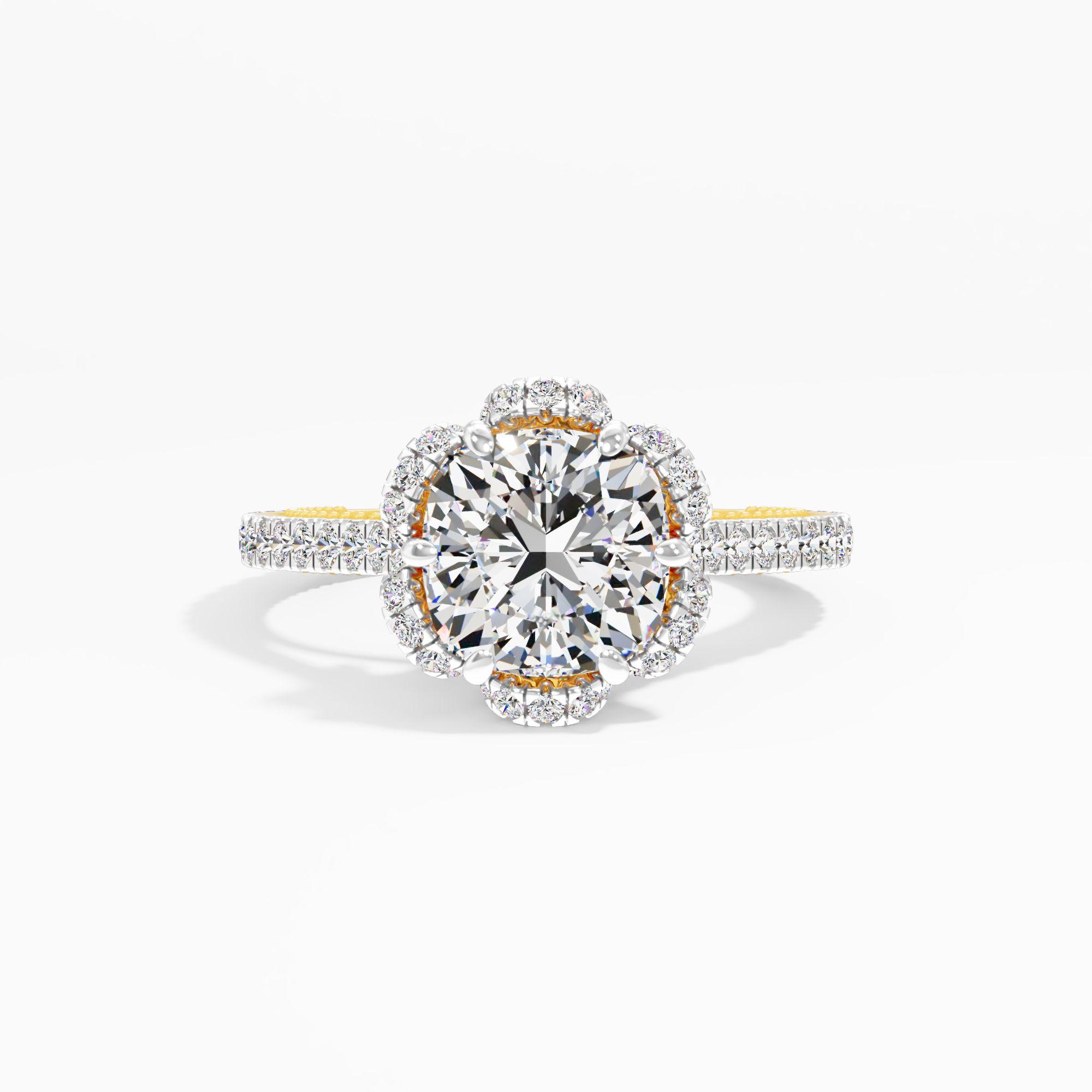 Honeytrace Bloom Solitaire Engagement Ring