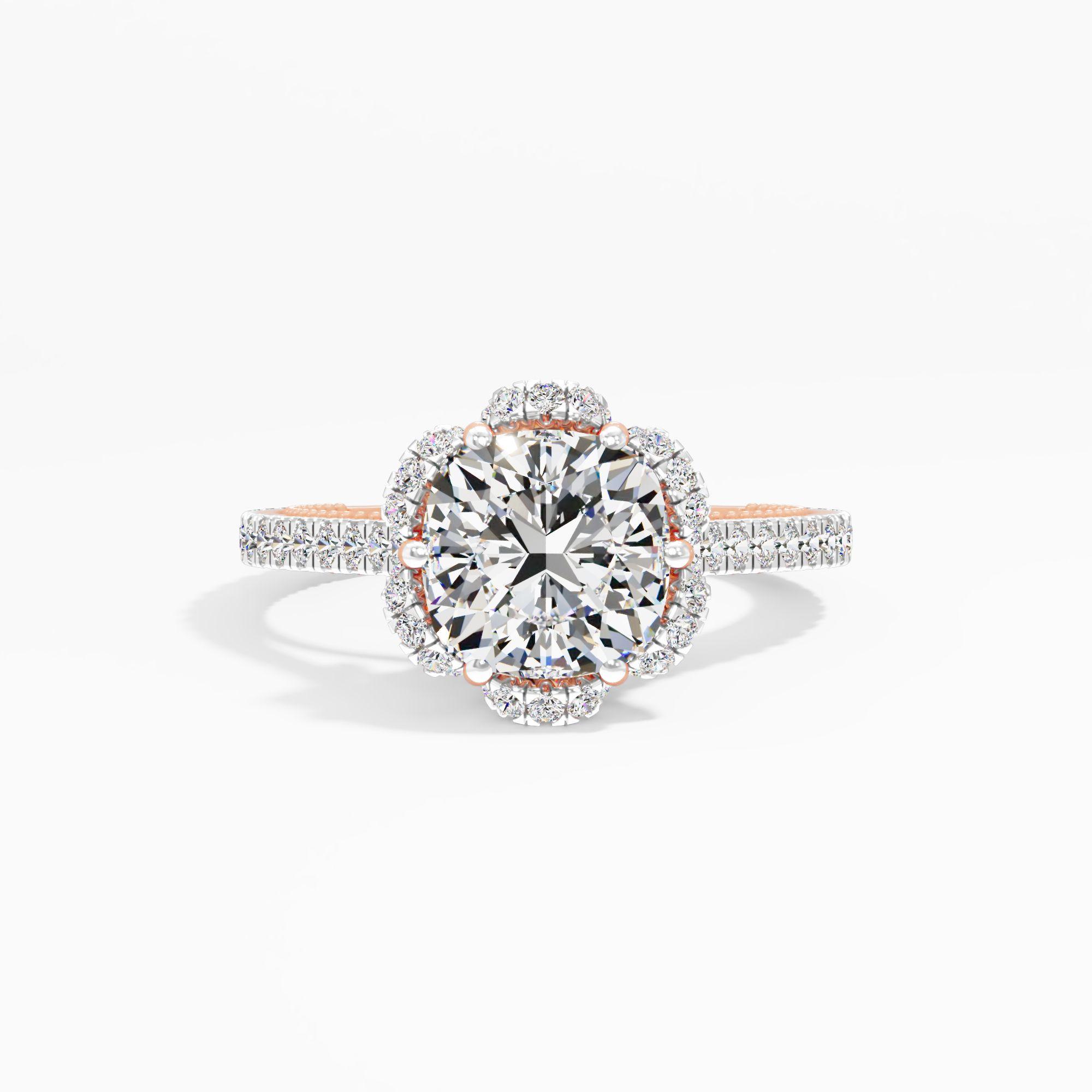 Honeytrace Bloom Solitaire Engagement Ring