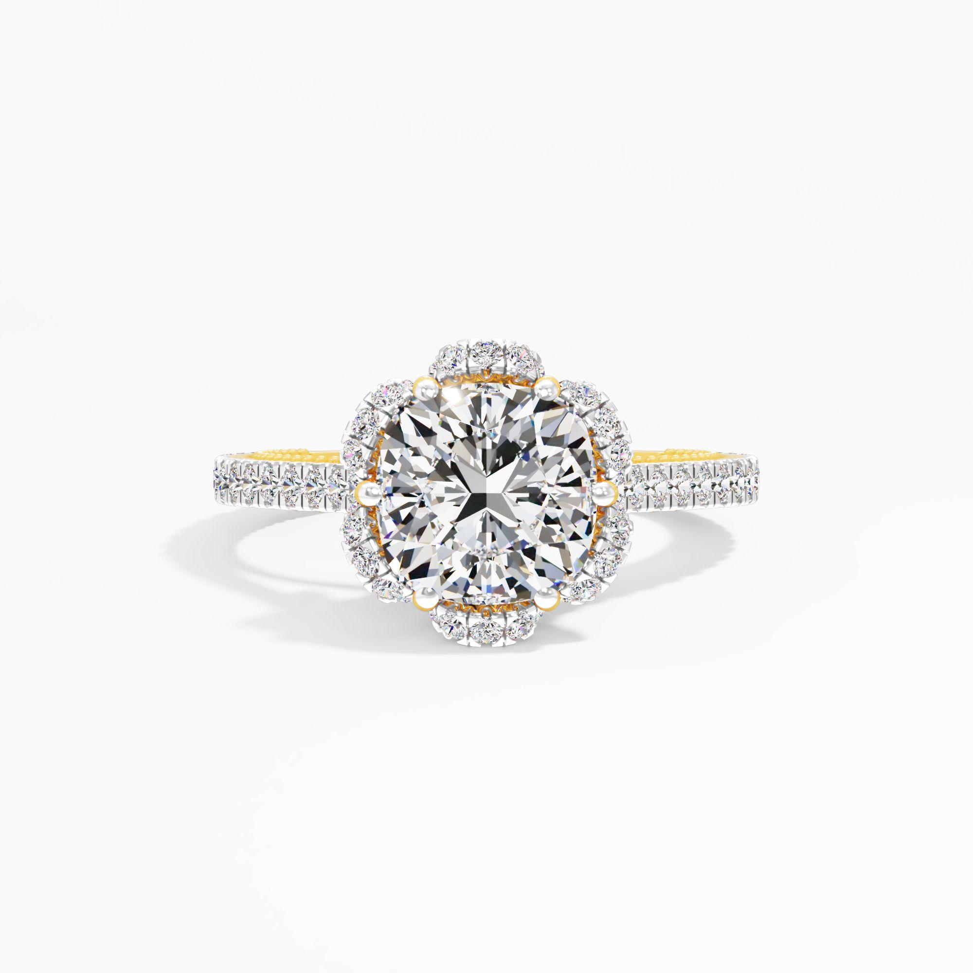 Honeytrace Bloom Solitaire Engagement Ring