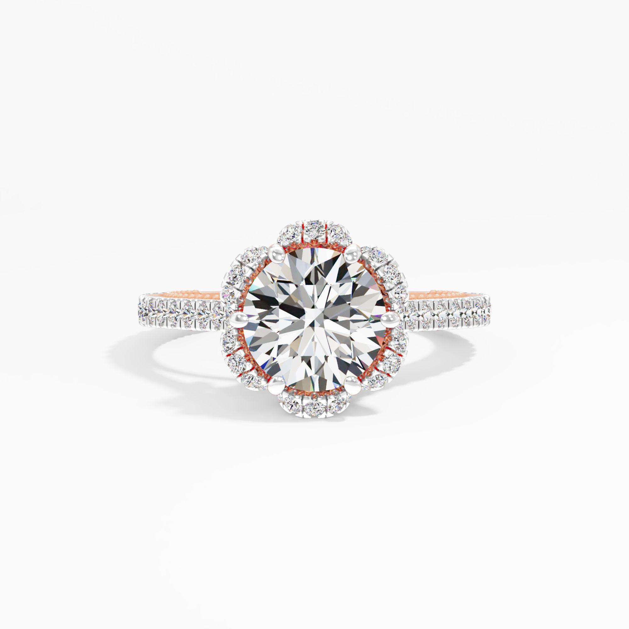 Honeytrace Bloom Solitaire Engagement Ring