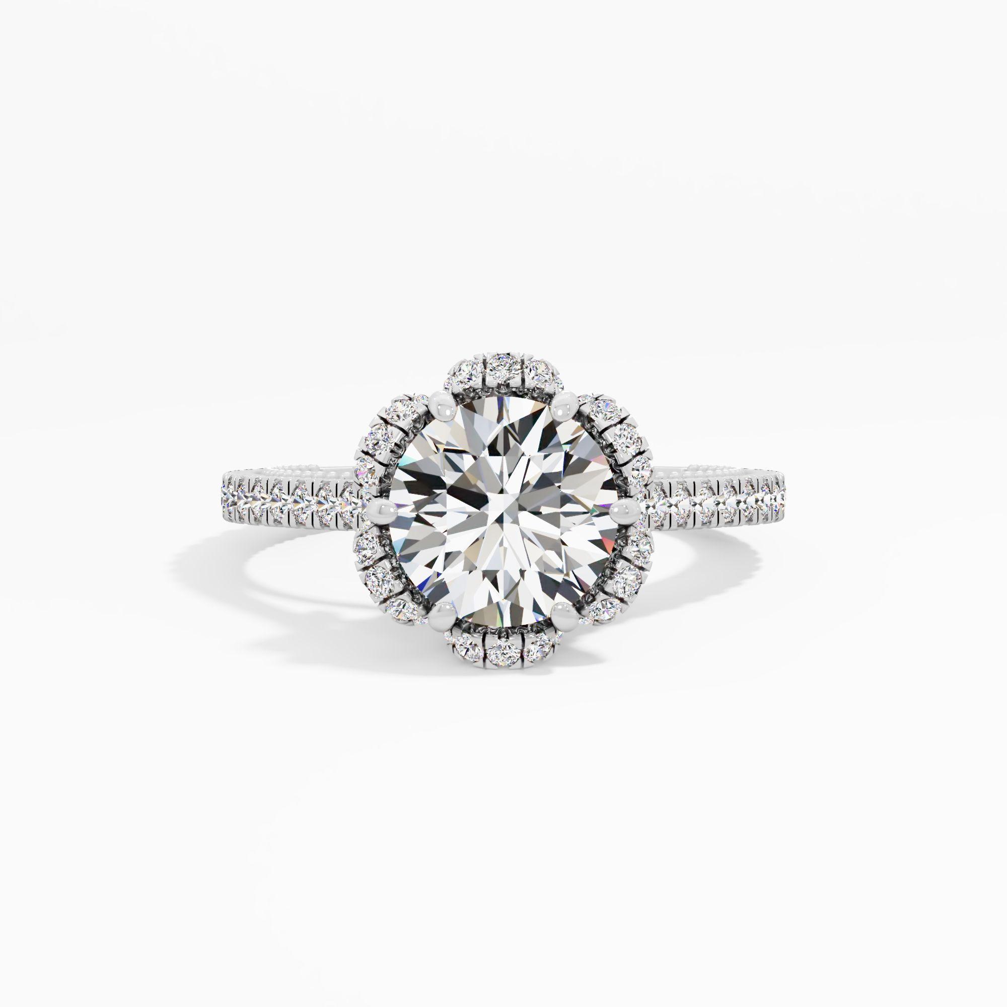 Honeytrace Bloom Solitaire Engagement Ring