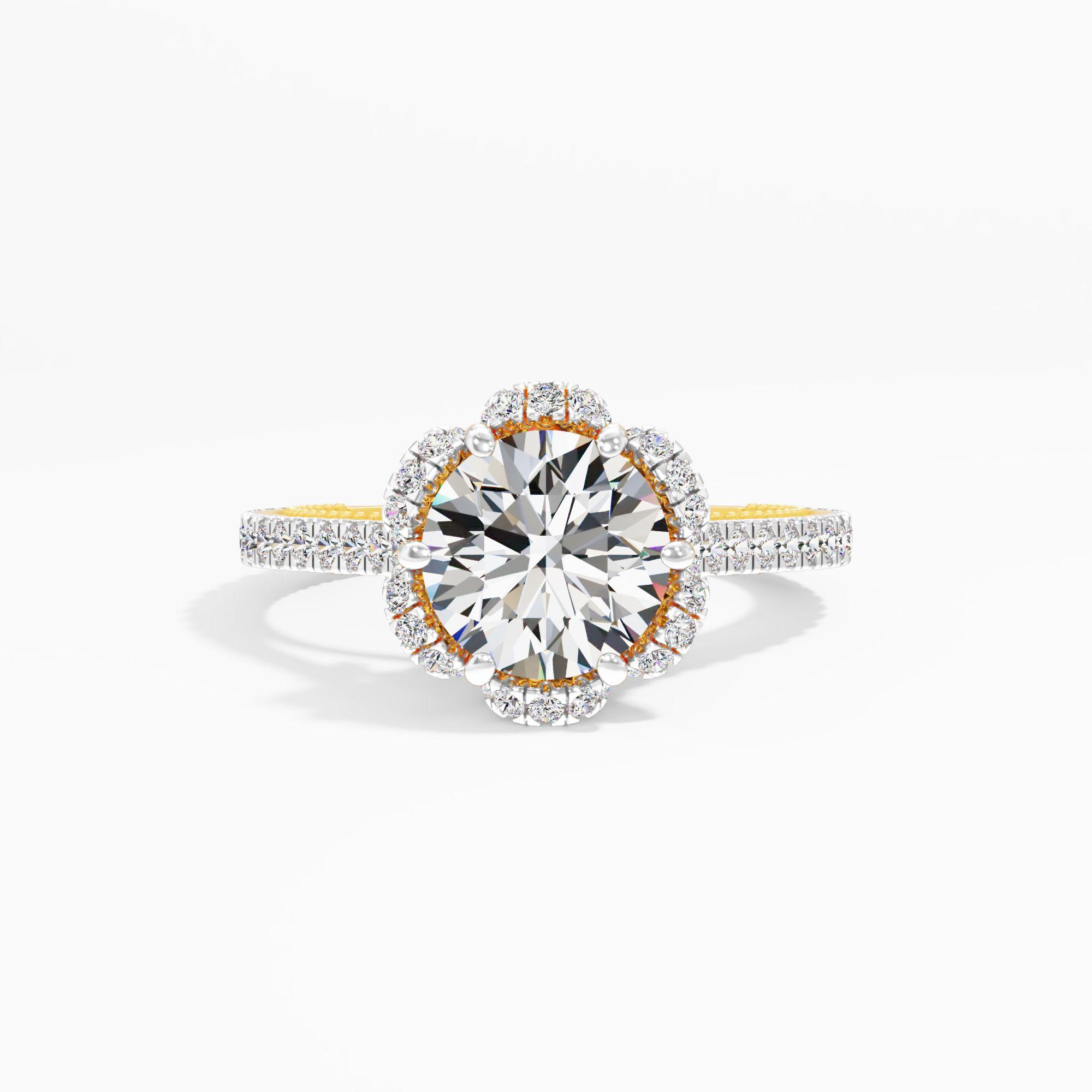 Honeytrace Bloom Solitaire Engagement Ring