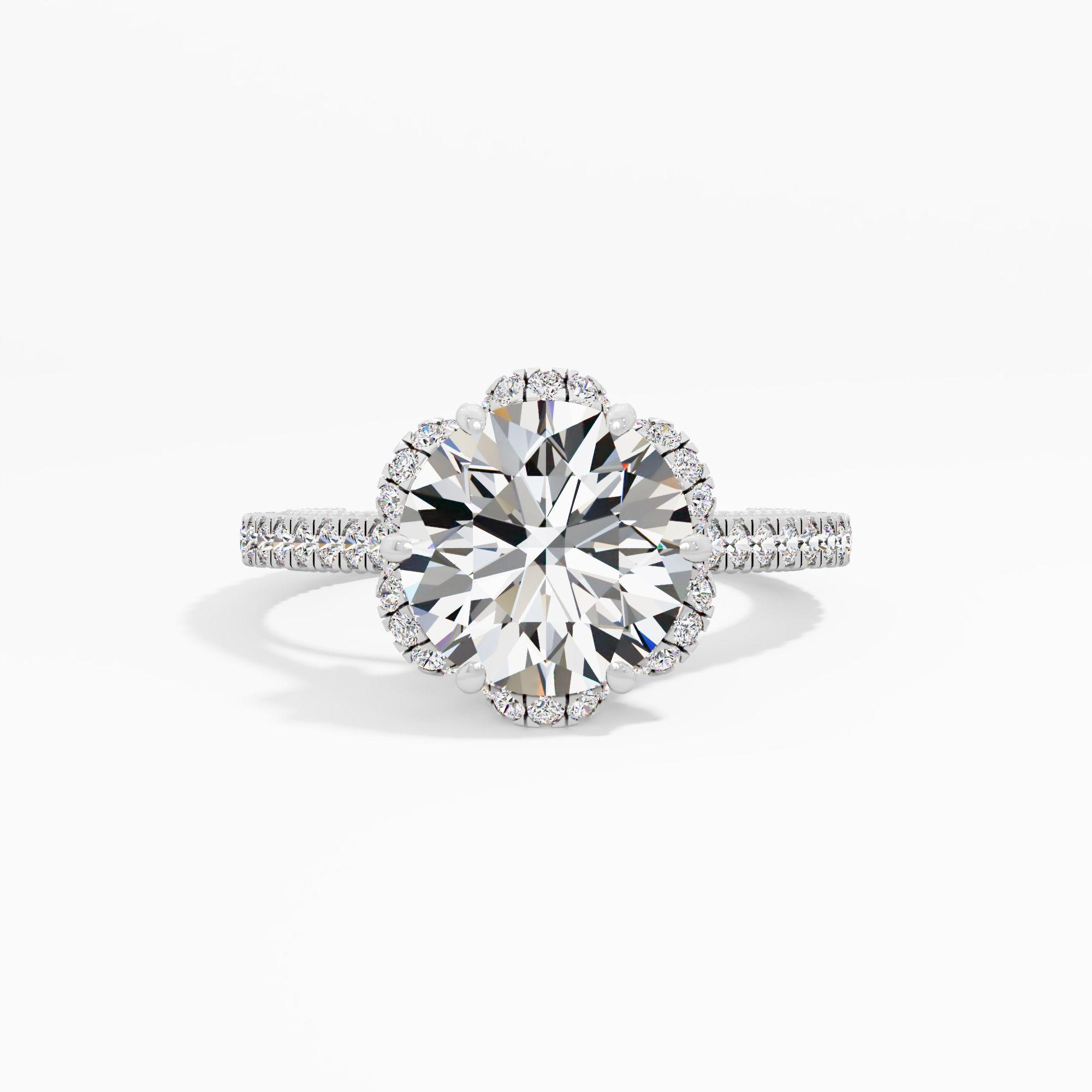 Honeytrace Bloom Solitaire Engagement Ring