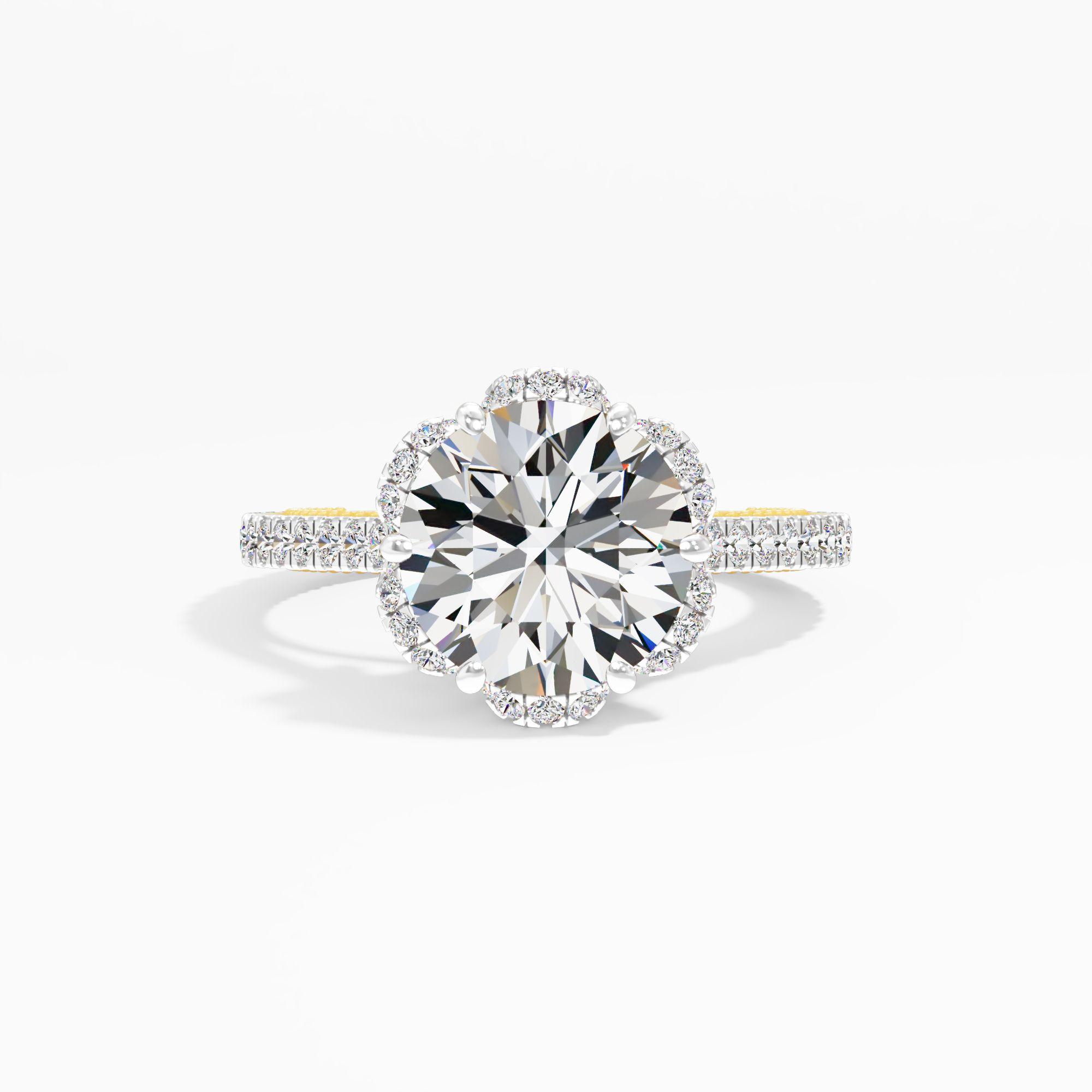 Honeytrace Bloom Solitaire Engagement Ring