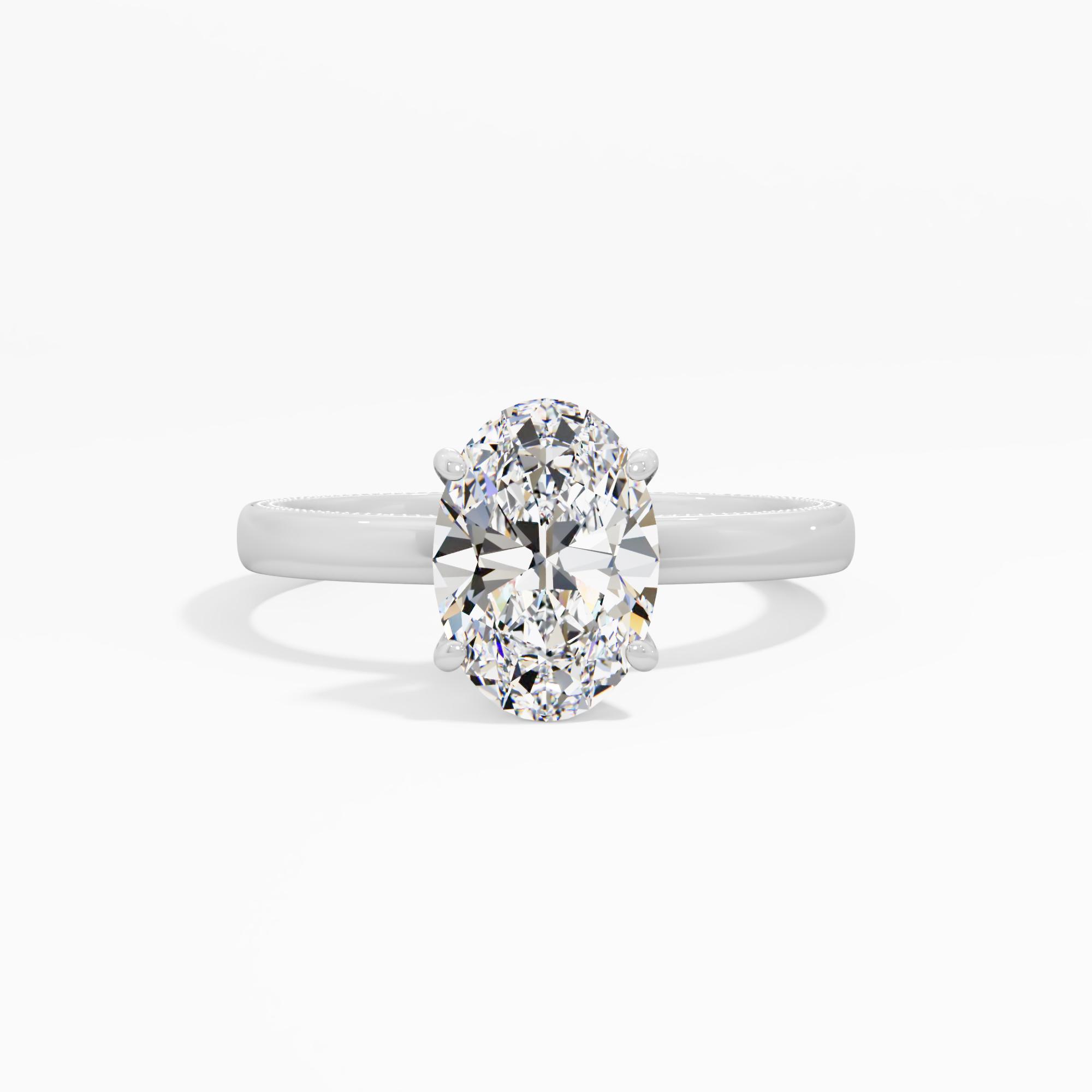 Misty Charm Solitaire Engagement Ring