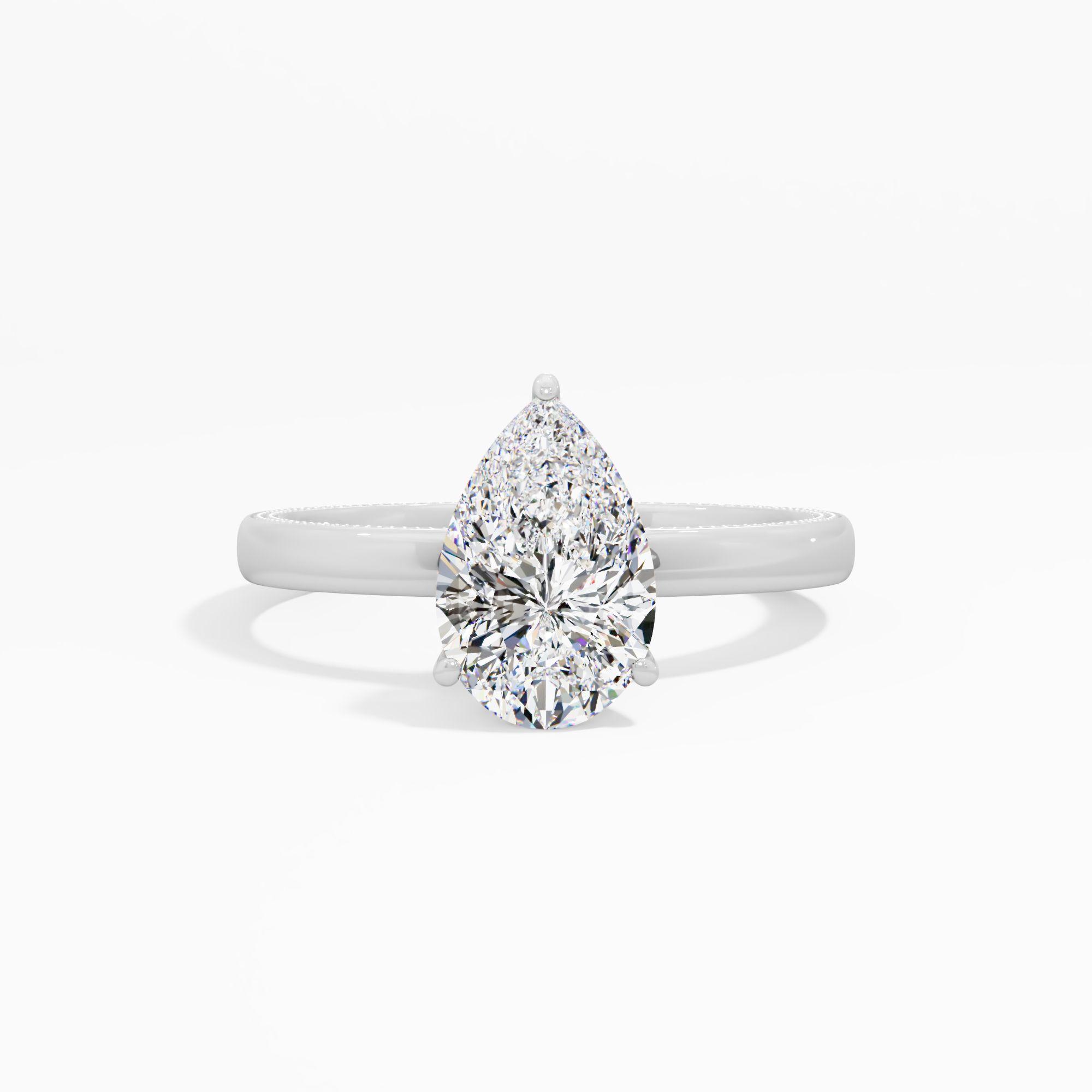Misty Charm Solitaire Engagement Ring