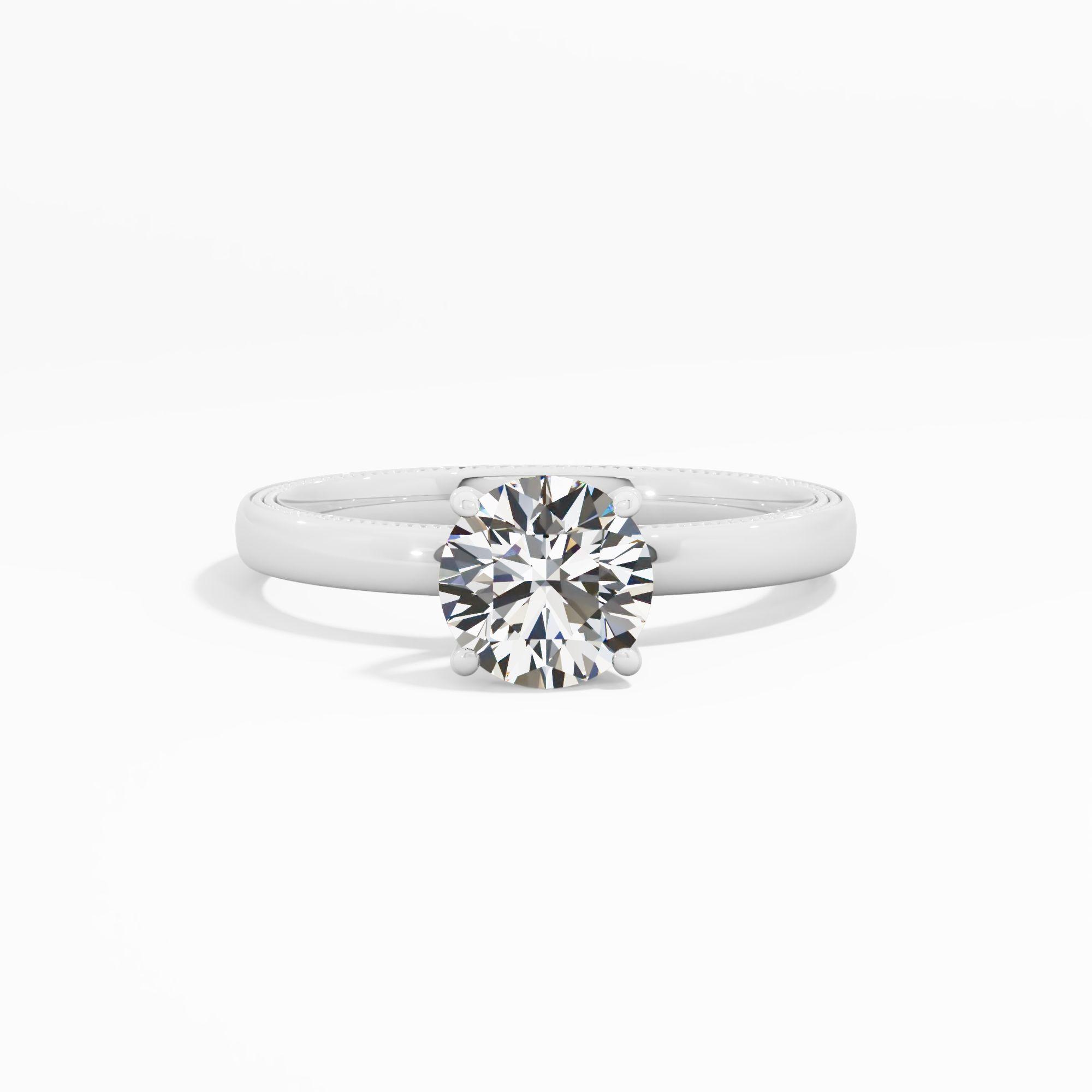 Misty Charm Solitaire Engagement Ring