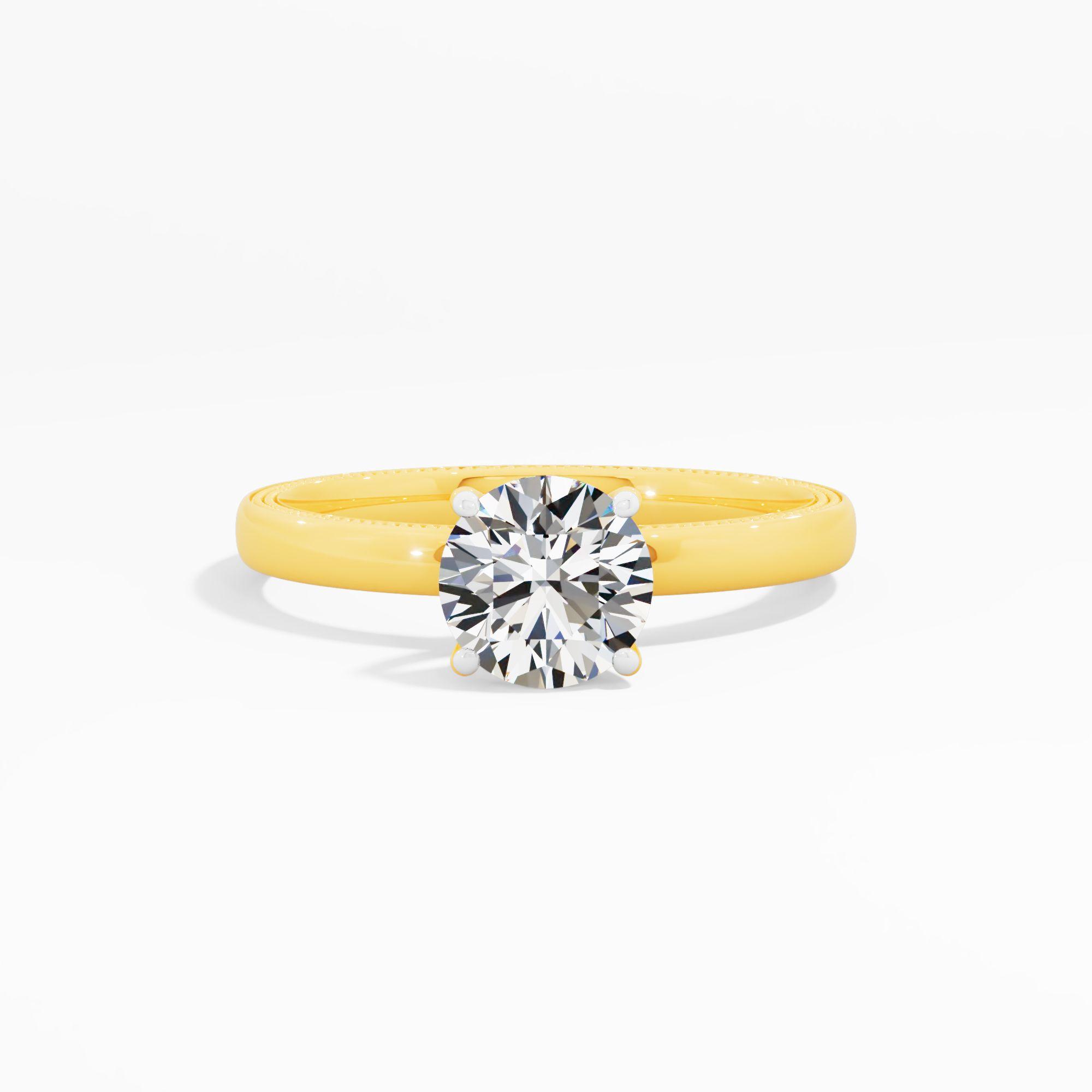 Misty Charm Solitaire Engagement Ring