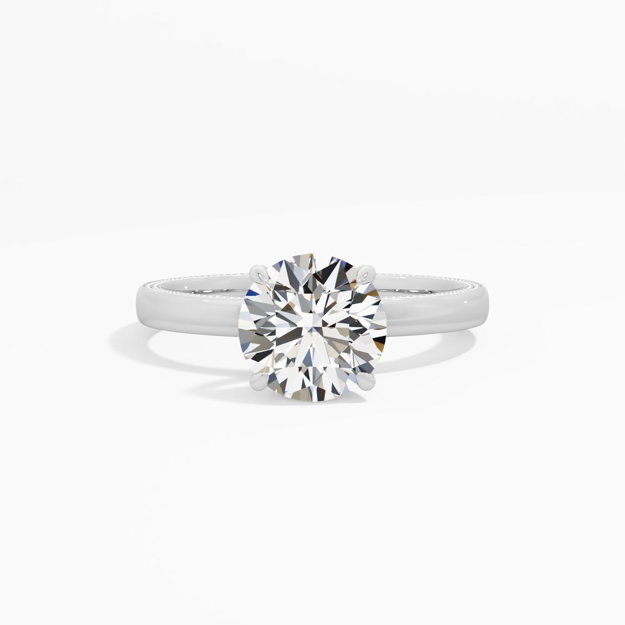 Misty Charm Solitaire Engagement Ring