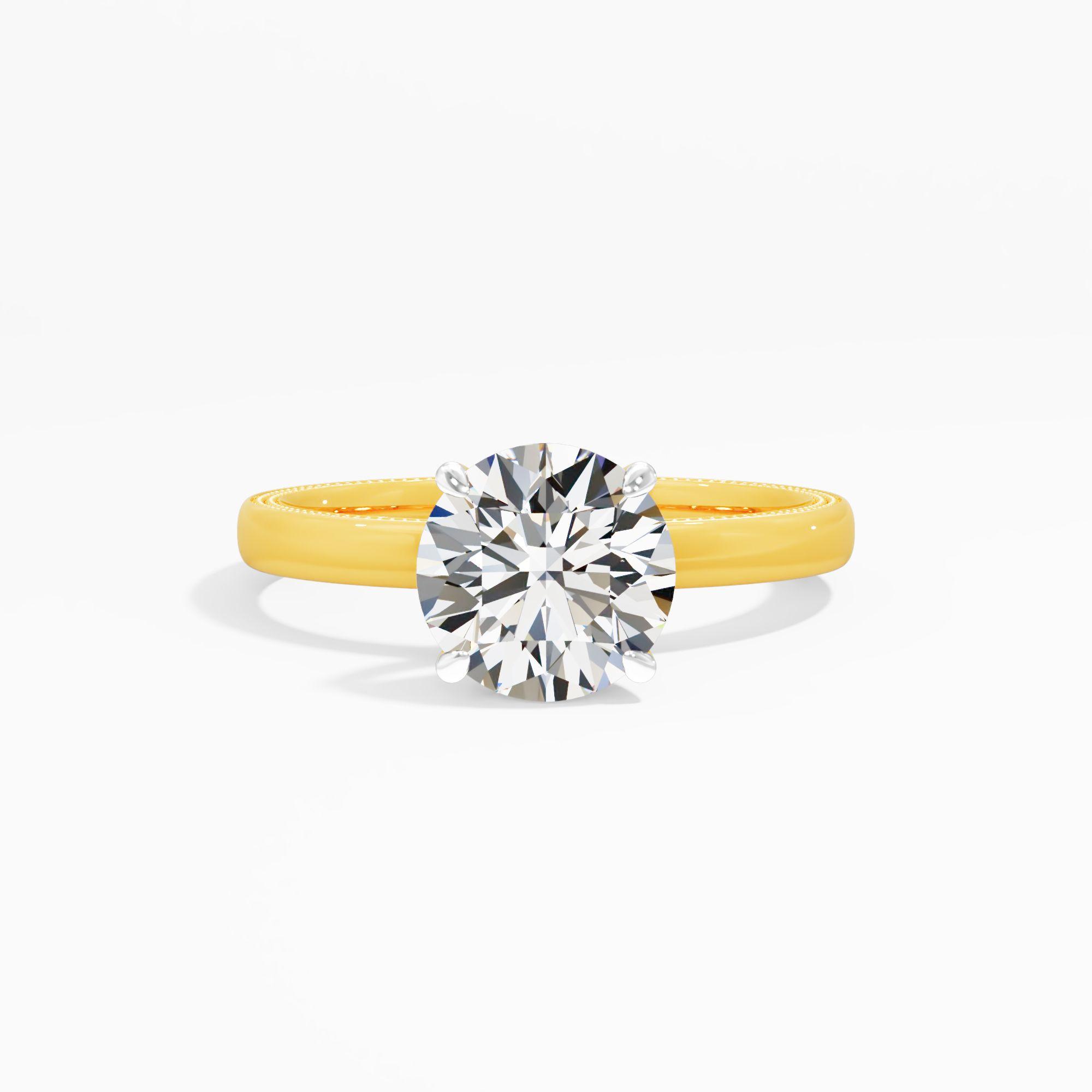 Misty Charm Solitaire Engagement Ring