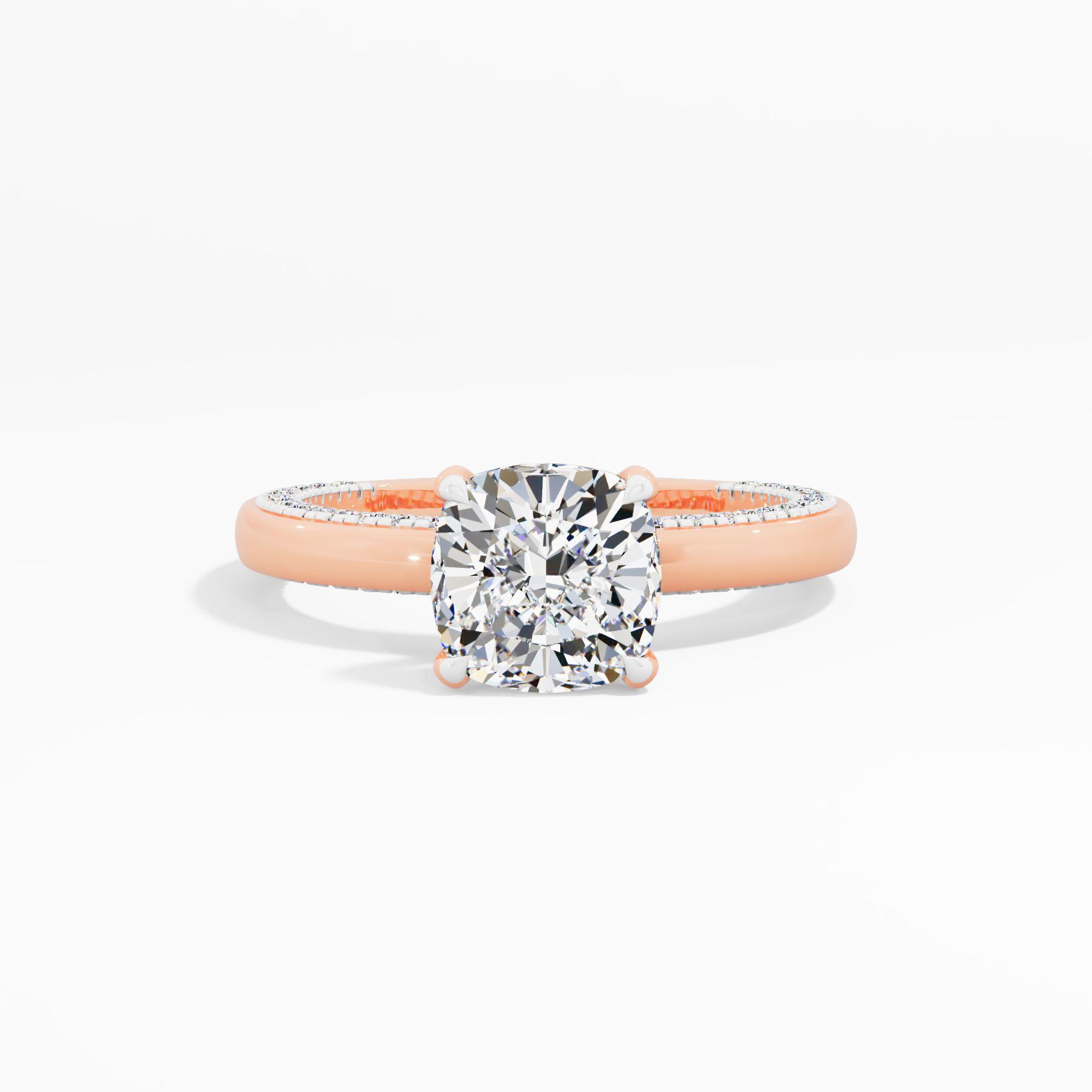 Soft Prism Solitaire Engagement Ring