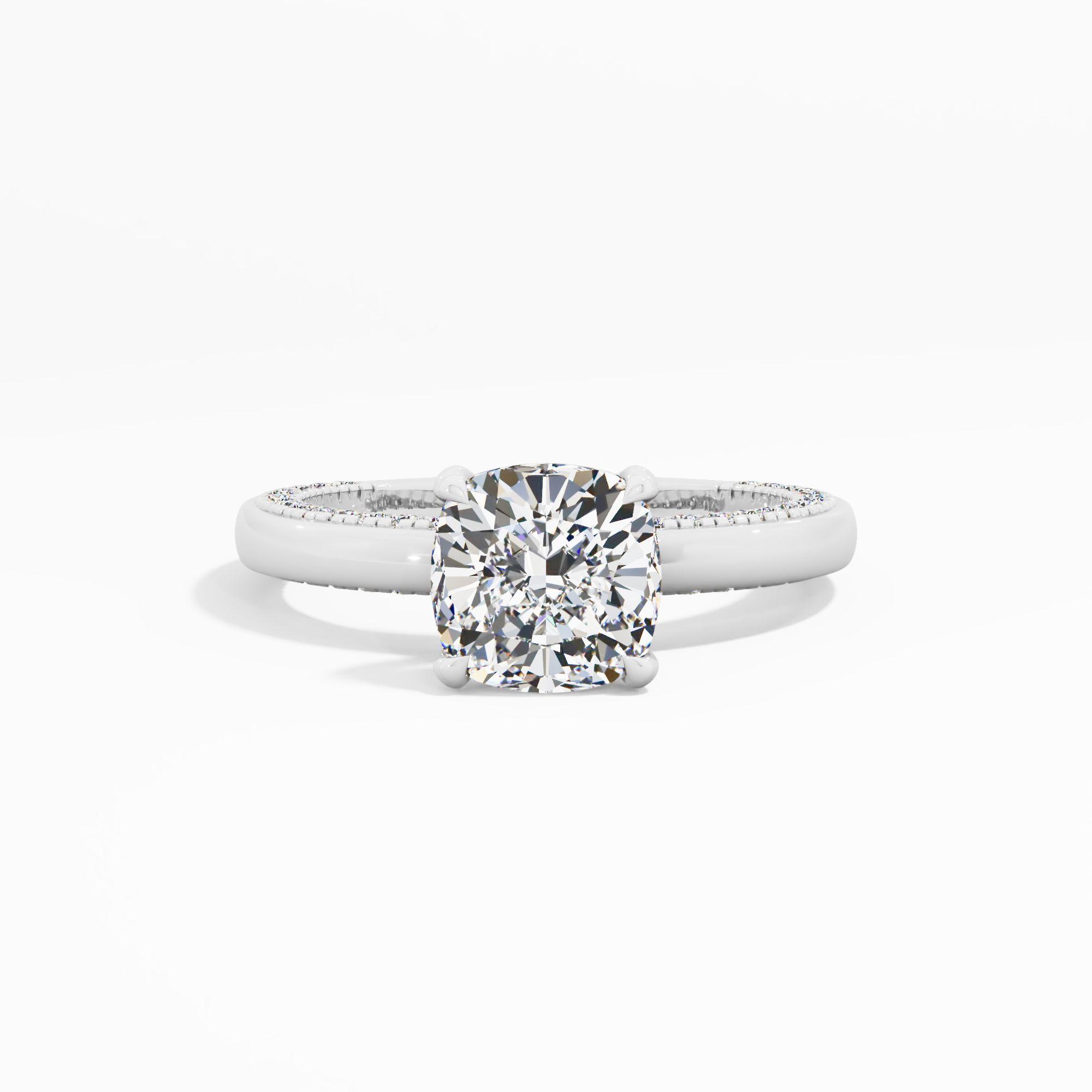 Soft Prism Solitaire Engagement Ring