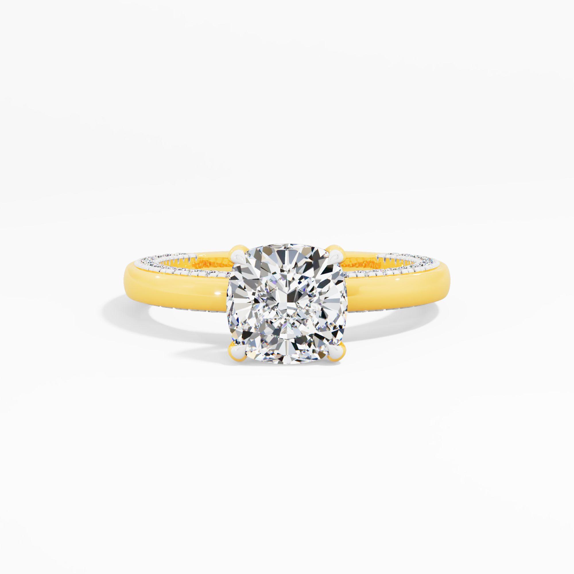 Soft Prism Solitaire Engagement Ring