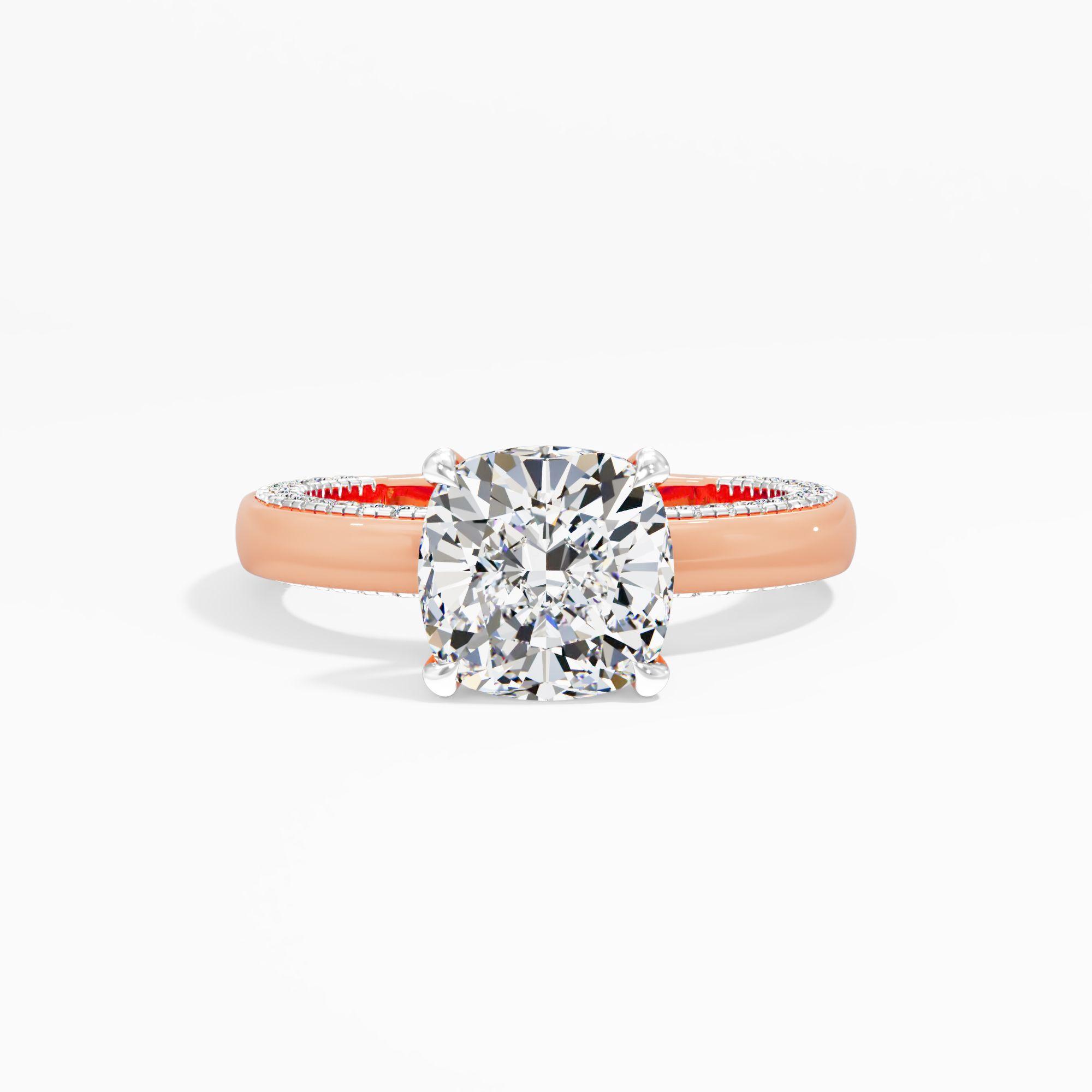 Soft Prism Solitaire Engagement Ring