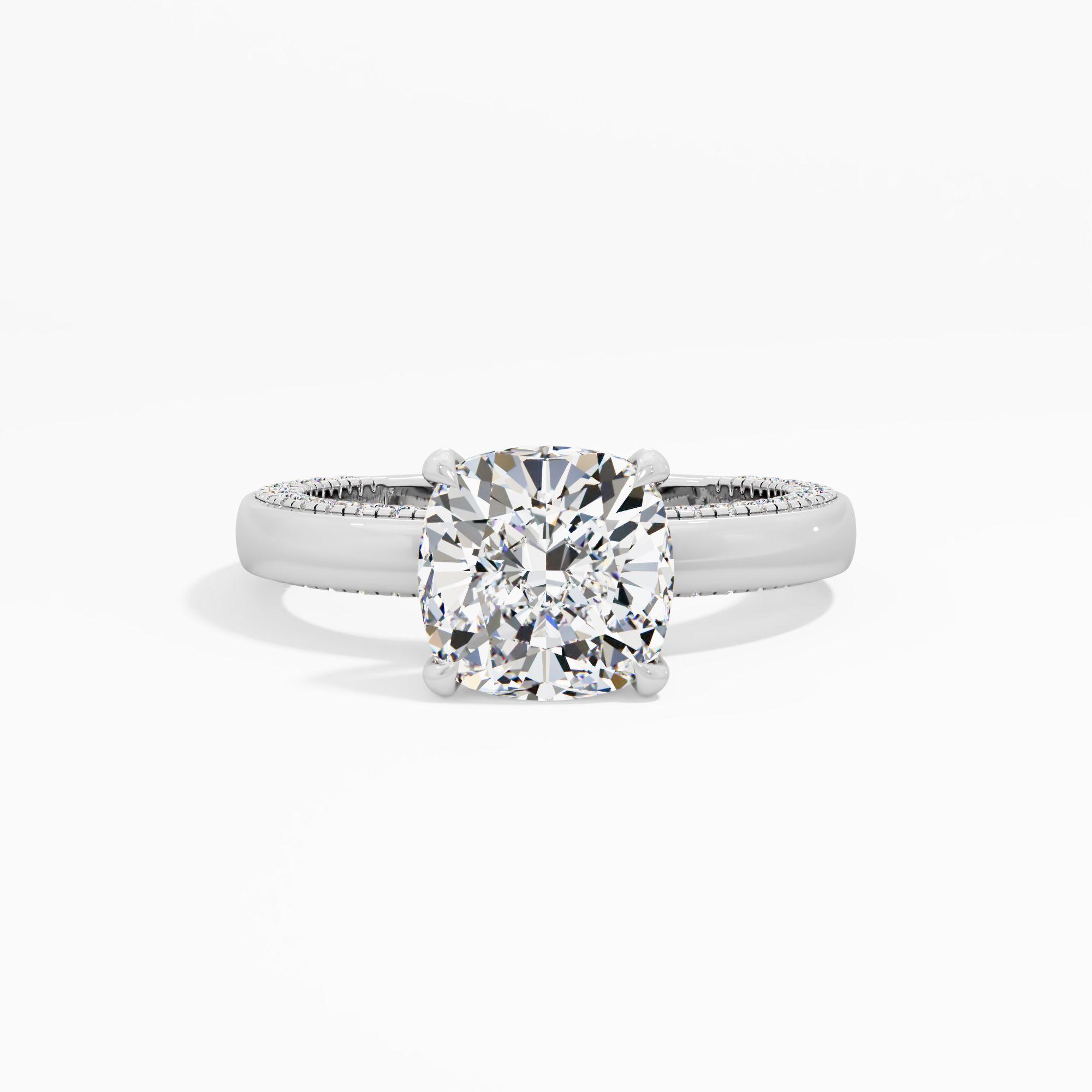Soft Prism Solitaire Engagement Ring