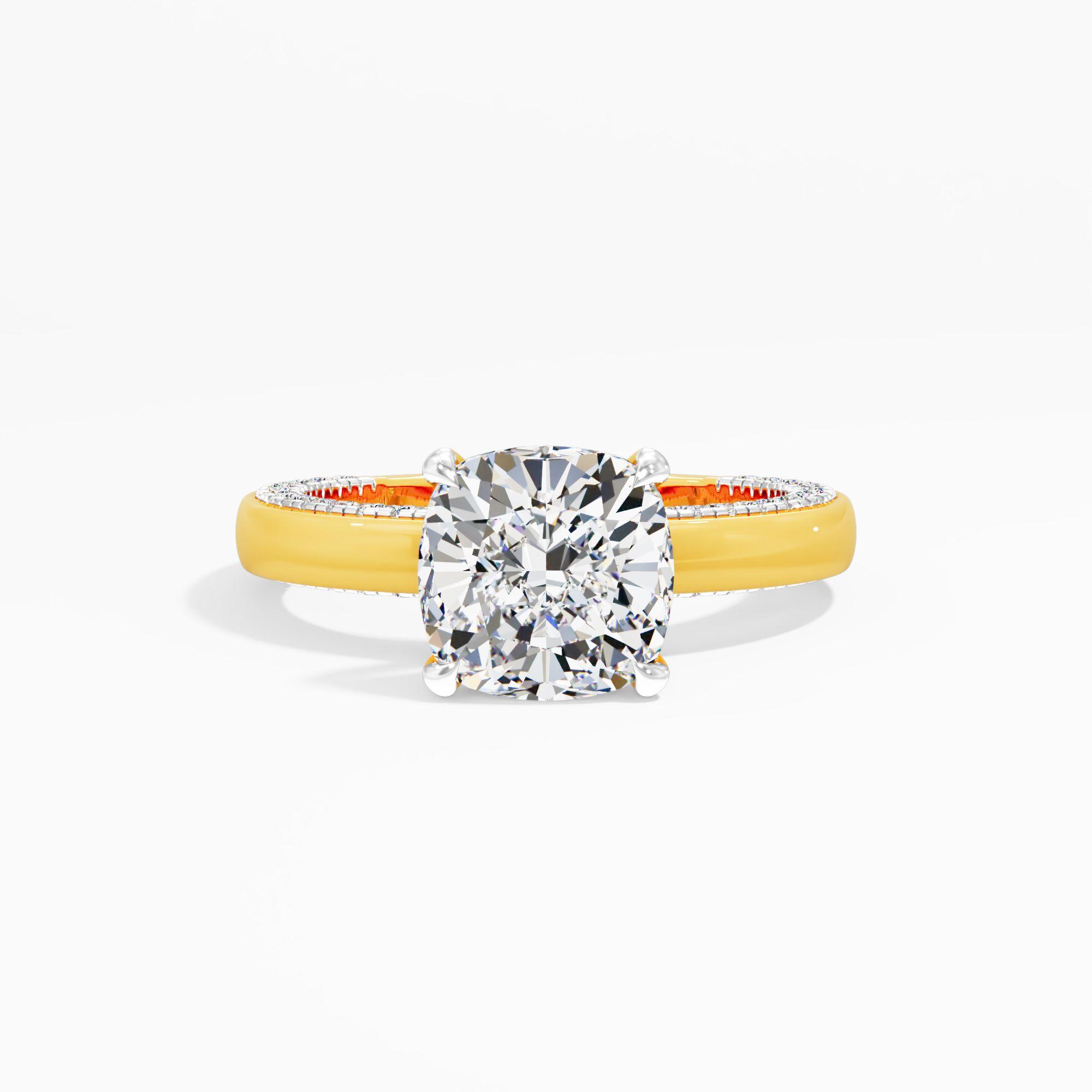 Soft Prism Solitaire Engagement Ring