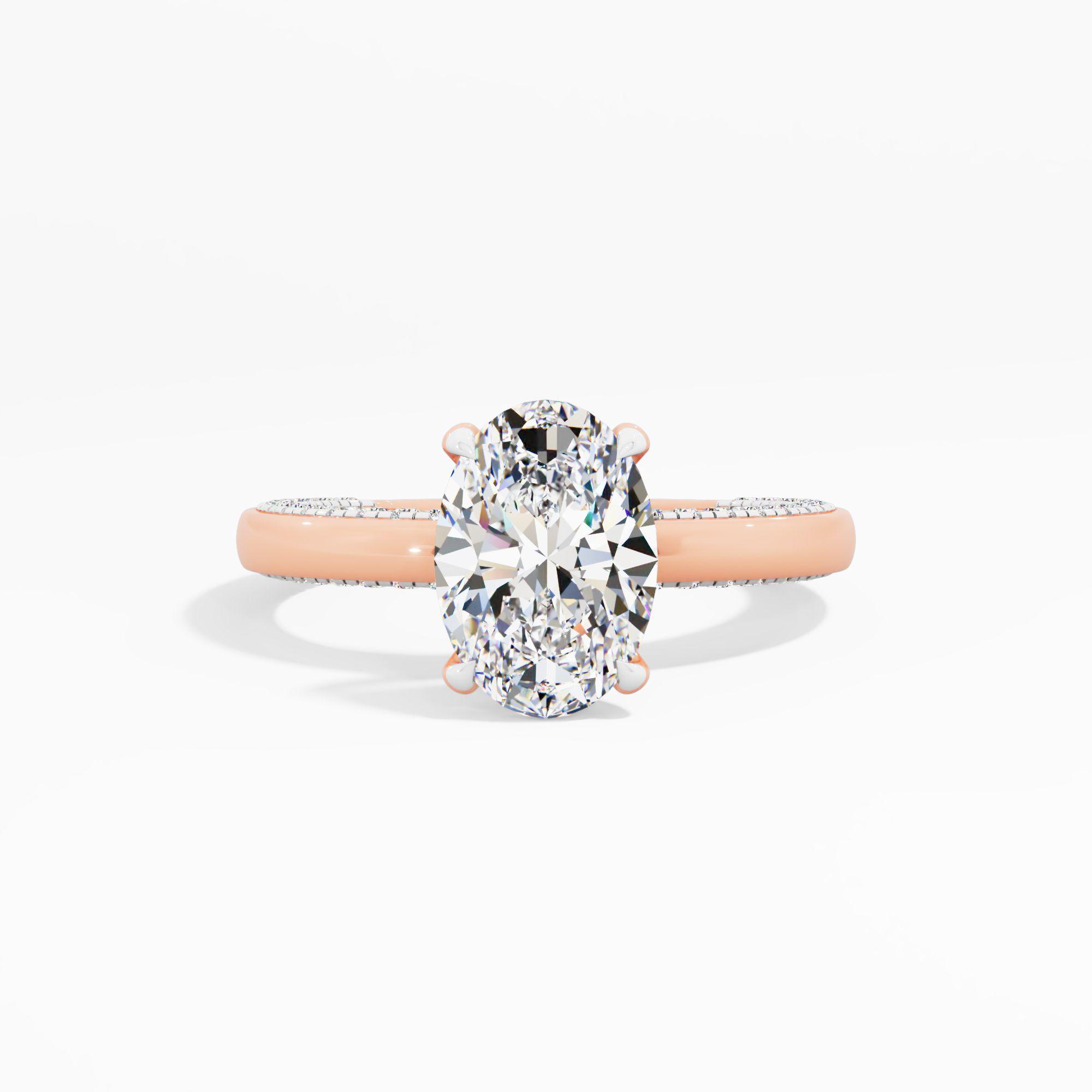Soft Prism Solitaire Engagement Ring