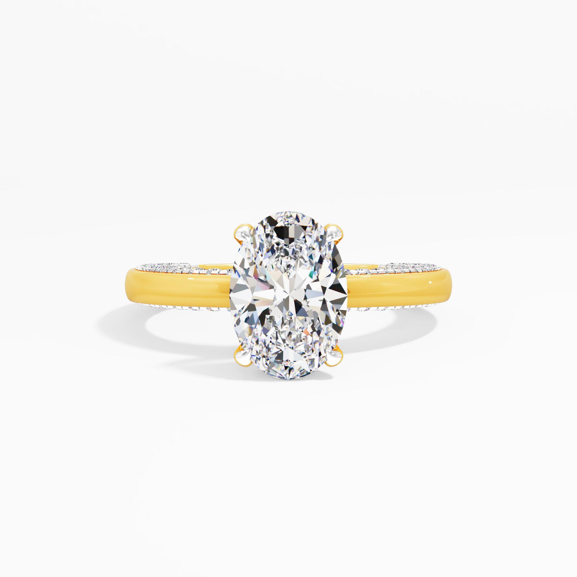 Soft Prism Solitaire Engagement Ring