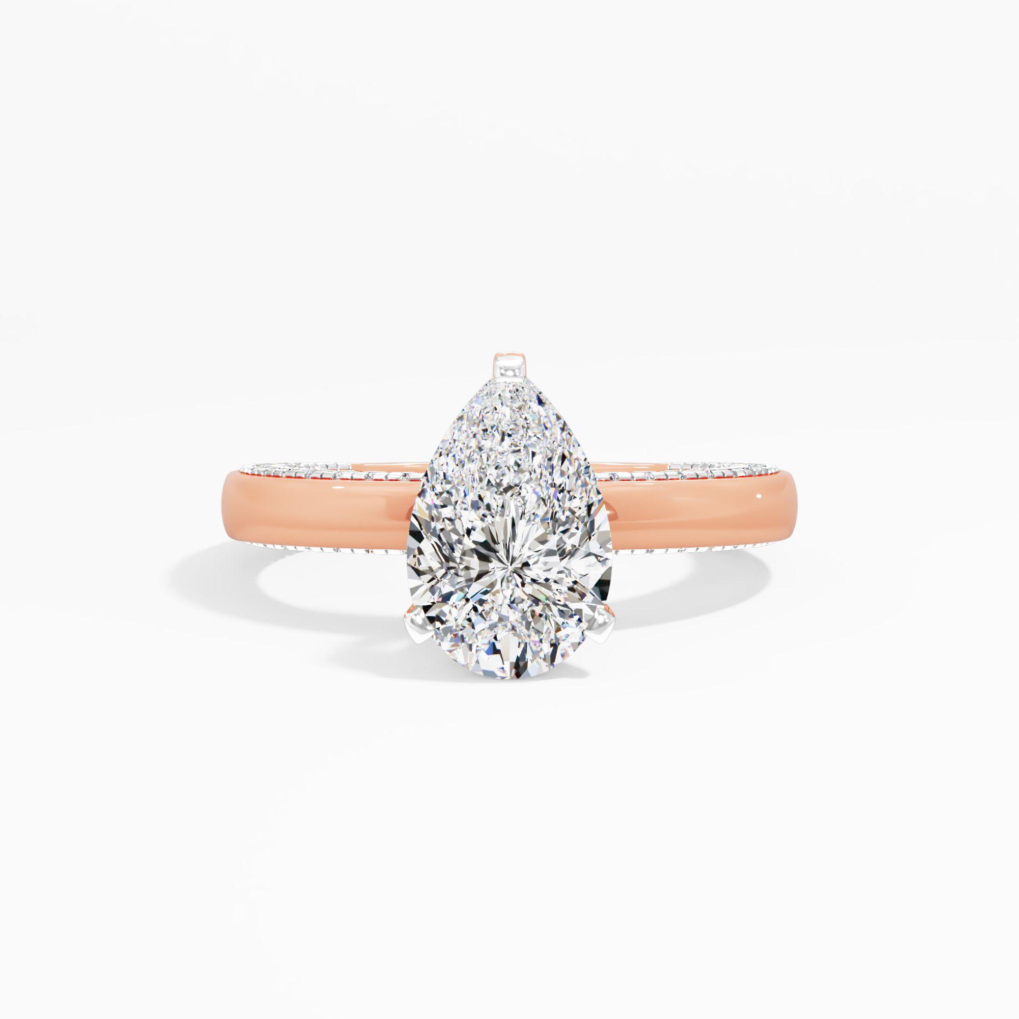 Soft Prism Solitaire Engagement Ring