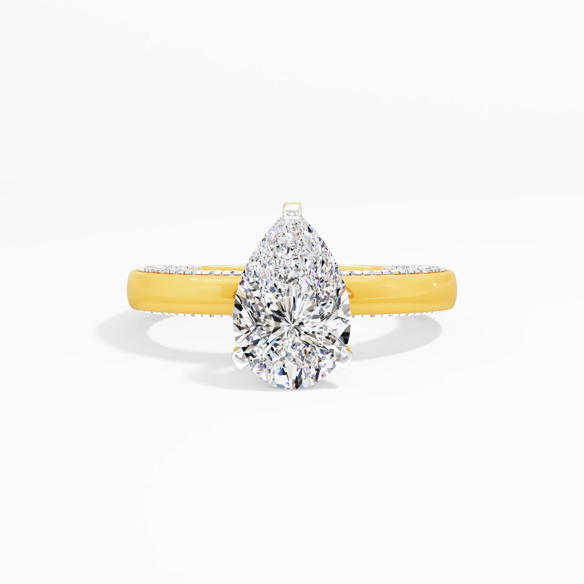 Soft Prism Solitaire Engagement Ring