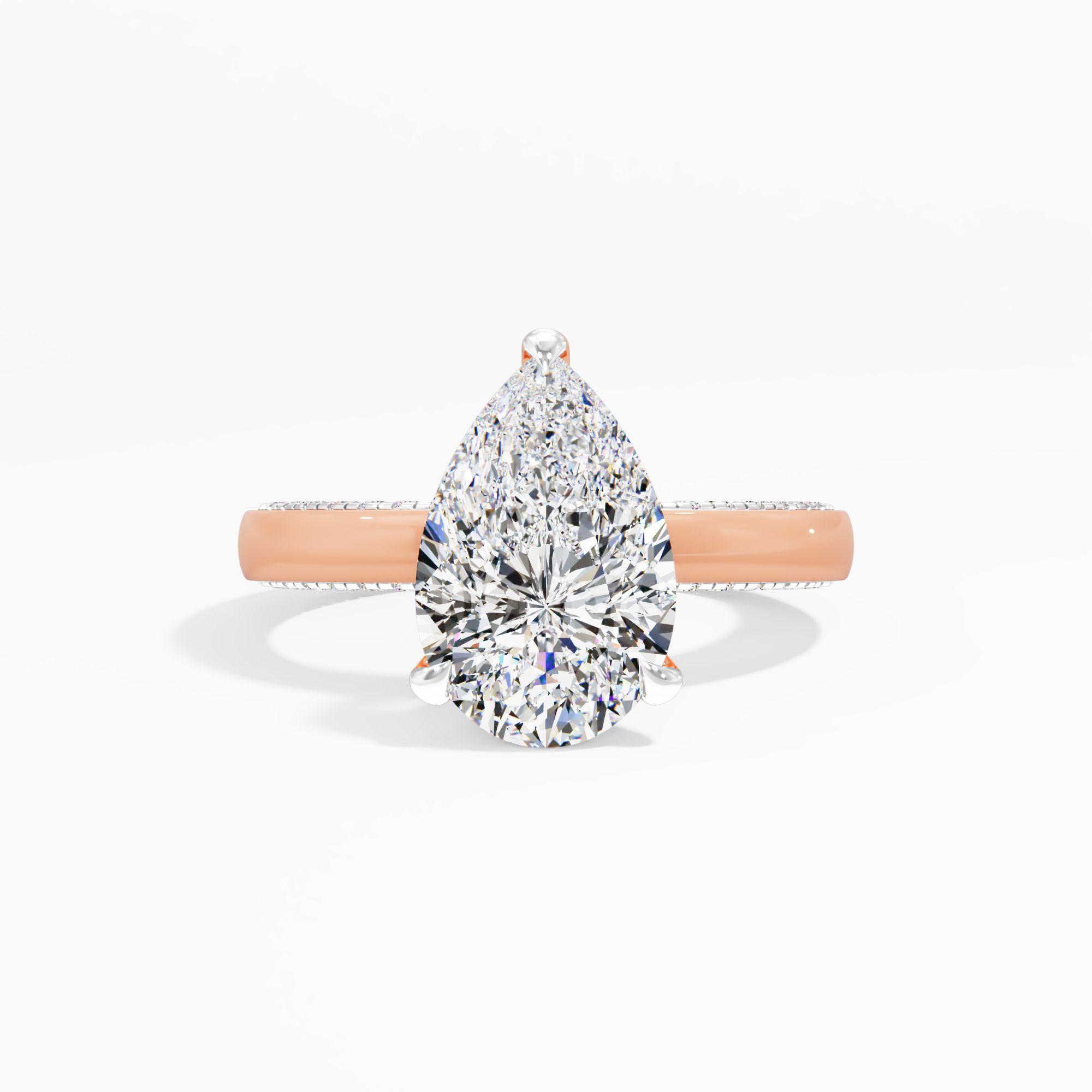 Soft Prism Solitaire Engagement Ring