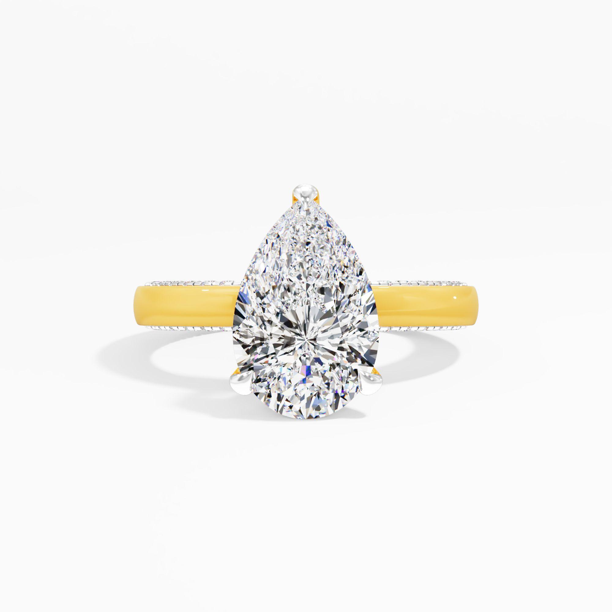 Soft Prism Solitaire Engagement Ring