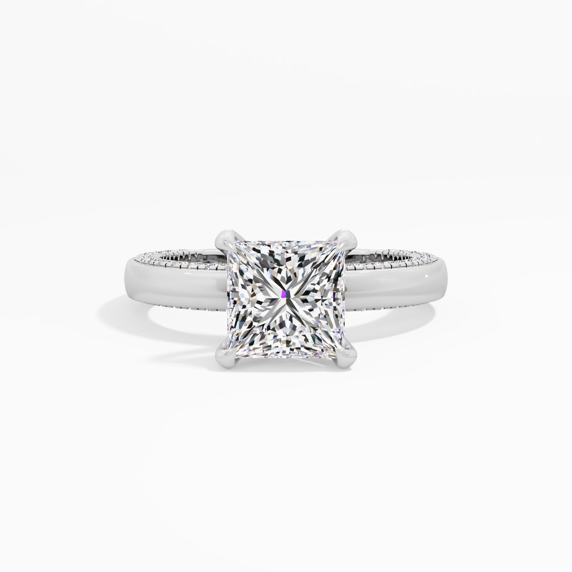 Soft Prism Solitaire Engagement Ring