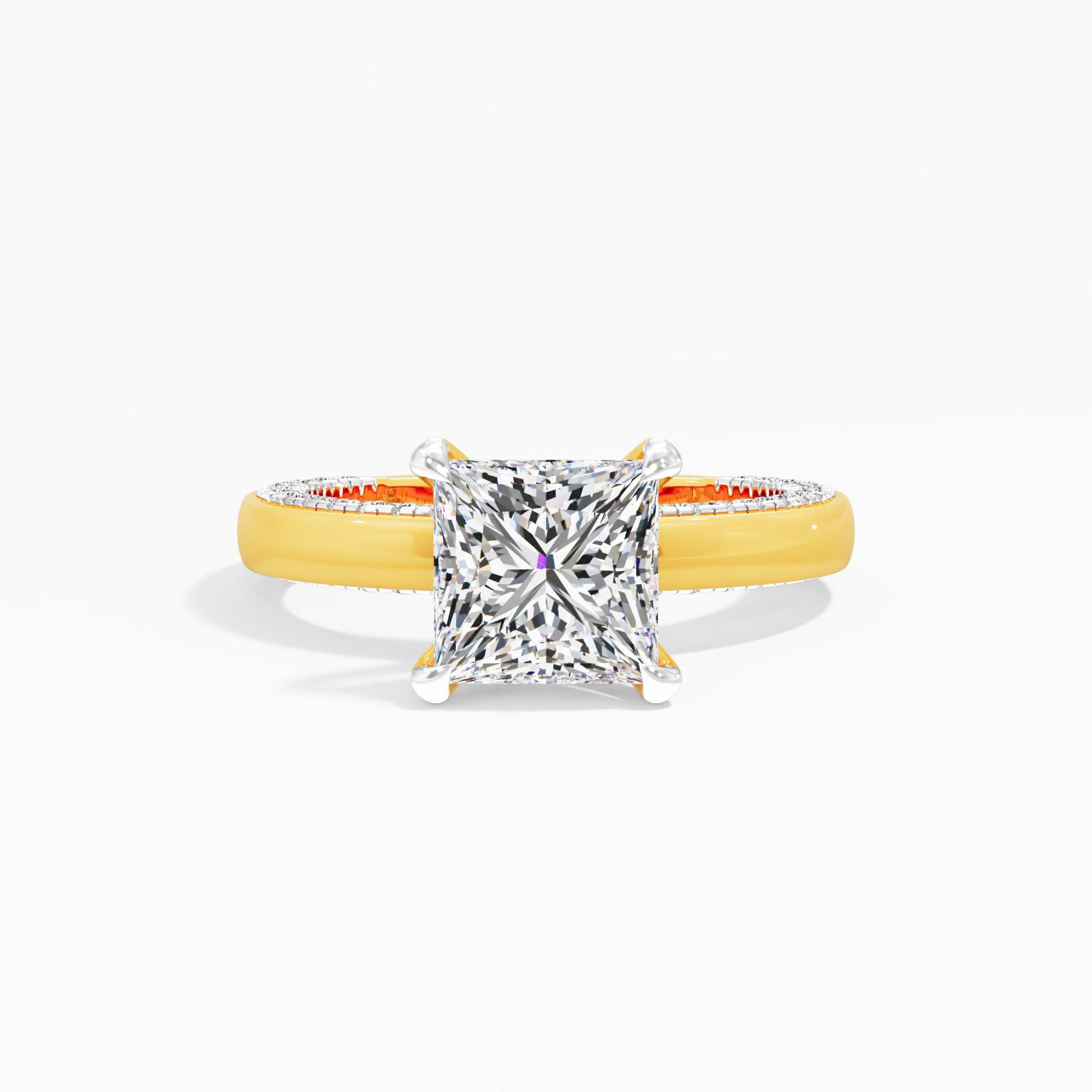 Soft Prism Solitaire Engagement Ring